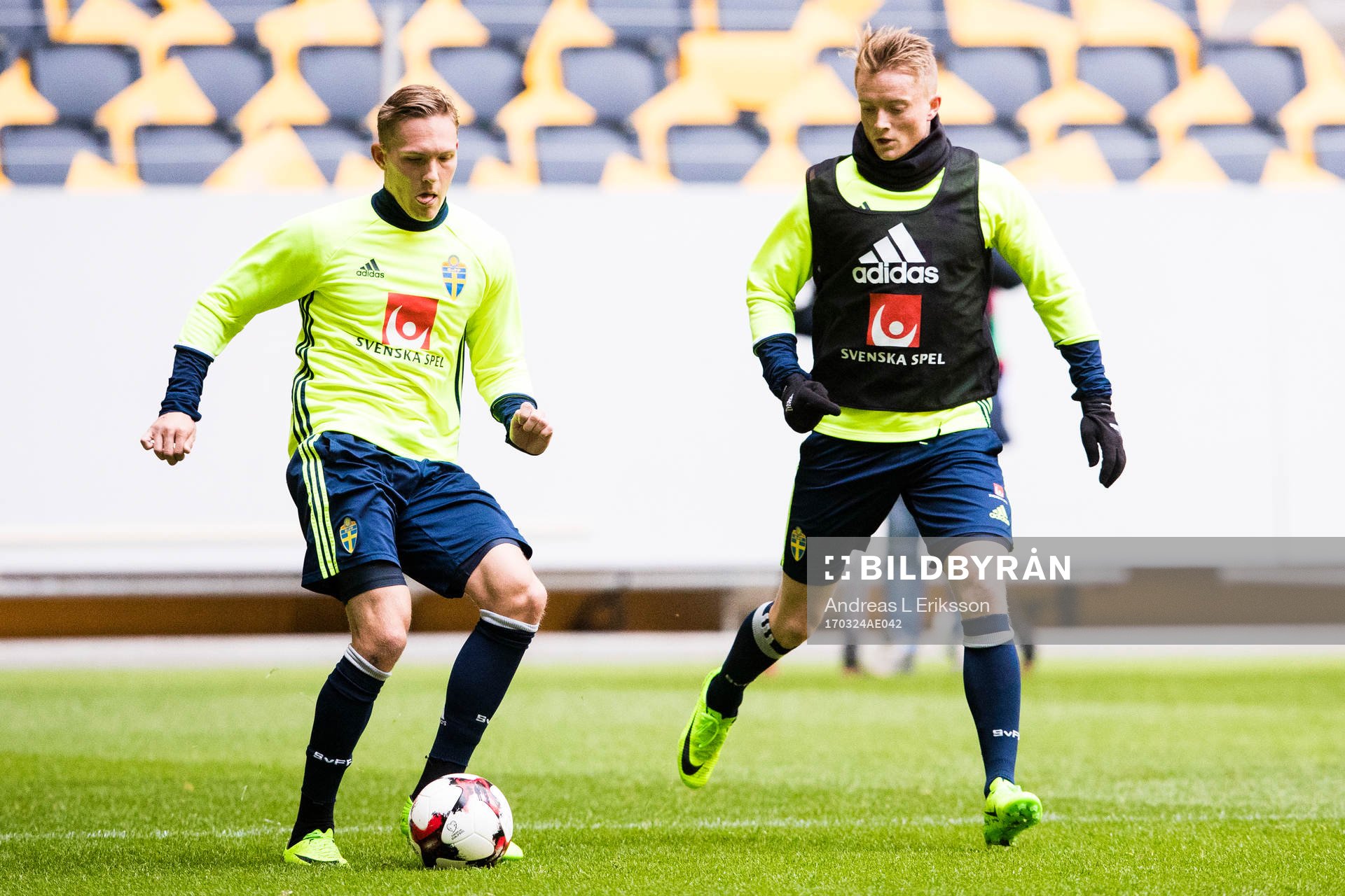 Sveriges Ludwig Augustinsson och Sam Larsson