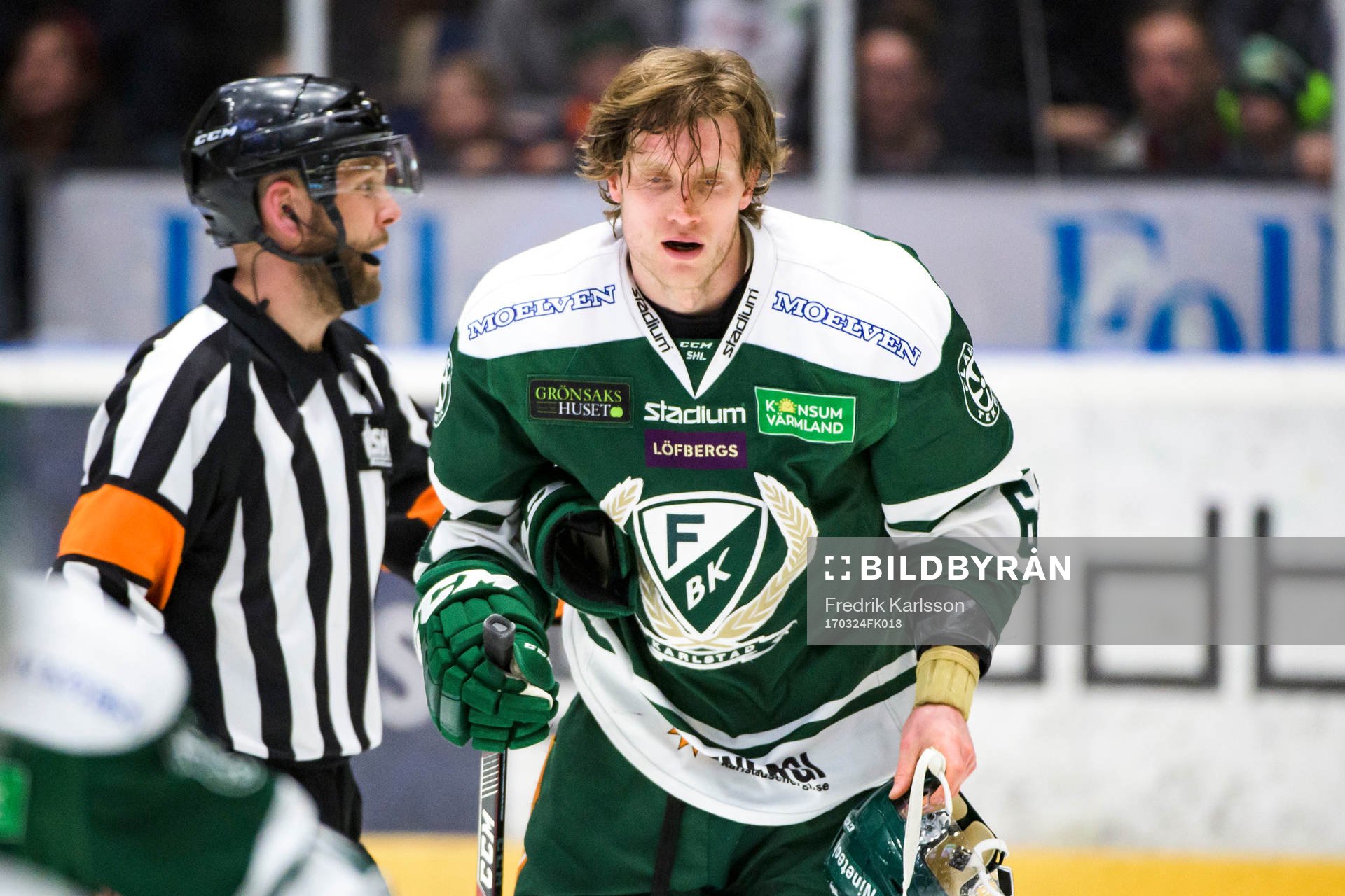 Färjestads Johan Ryno deppar