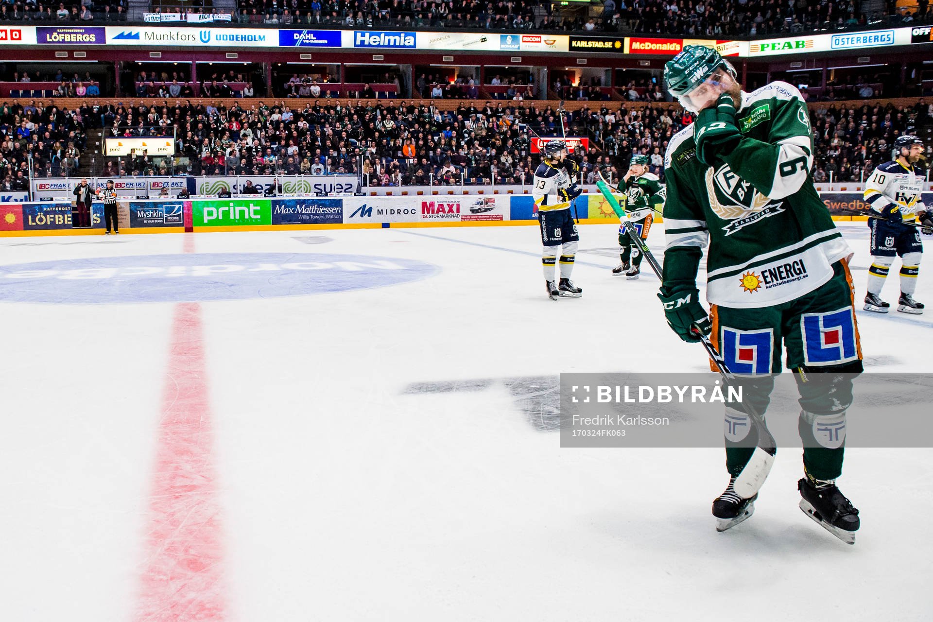 Färjestads Mikael Wikstrand deppar