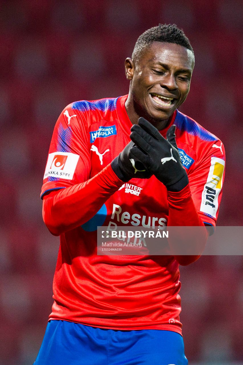 Helsingborgs Oke Akpoveta deppar