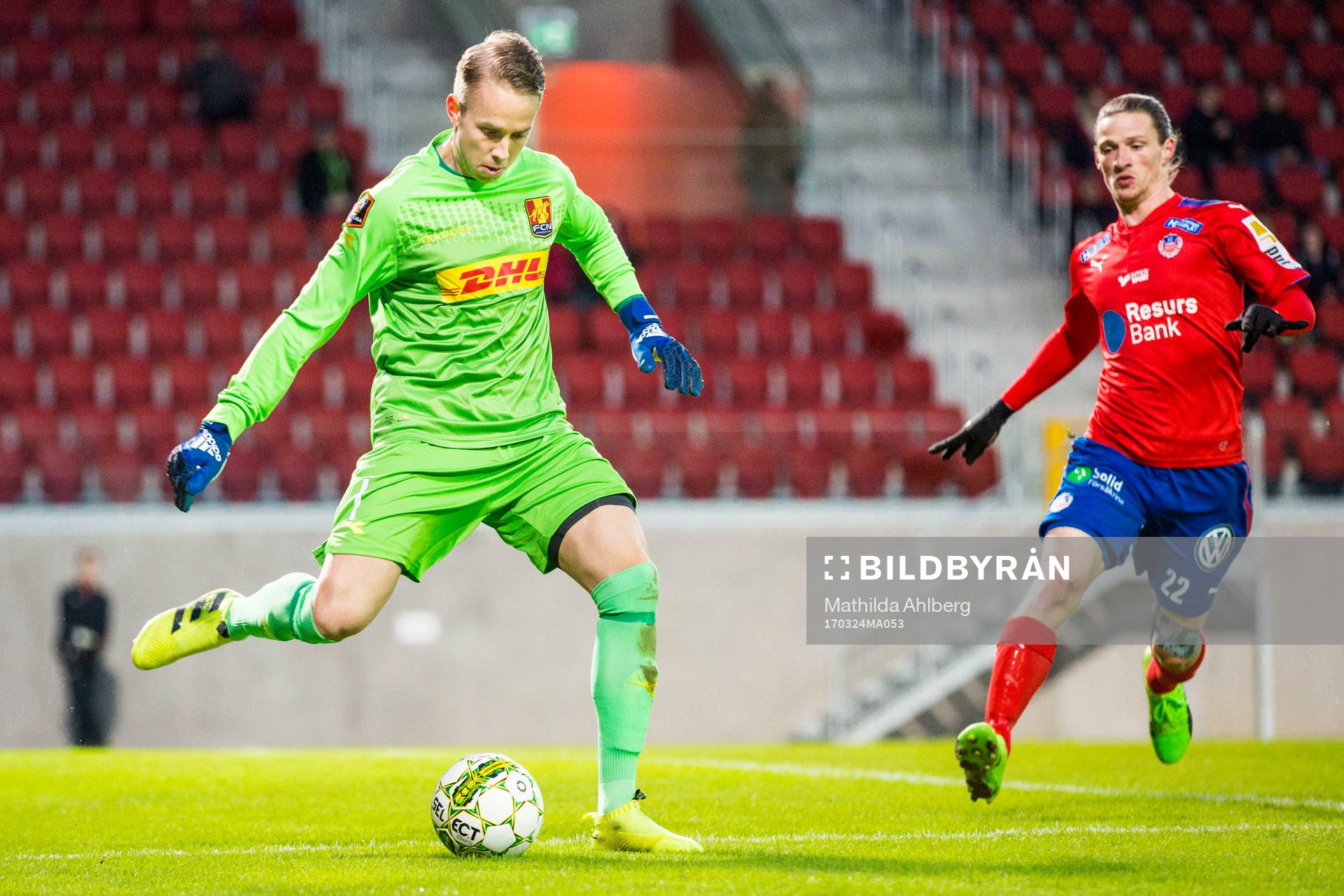 Nordsjällands målvakt Patrik Carlgren och Helsingborgs