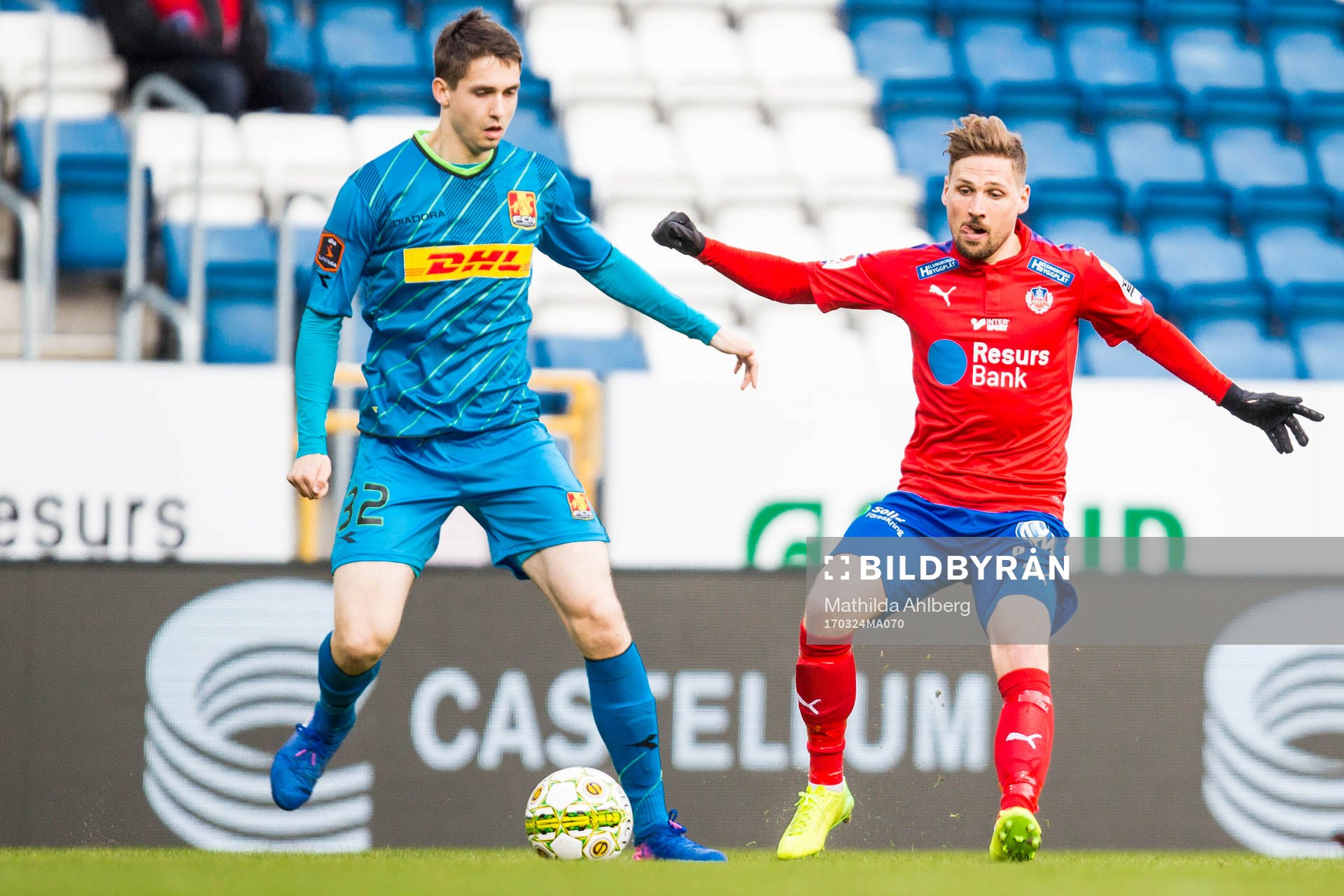 Nordsjällands Viktor Tranberg och Helsingborgs Martin