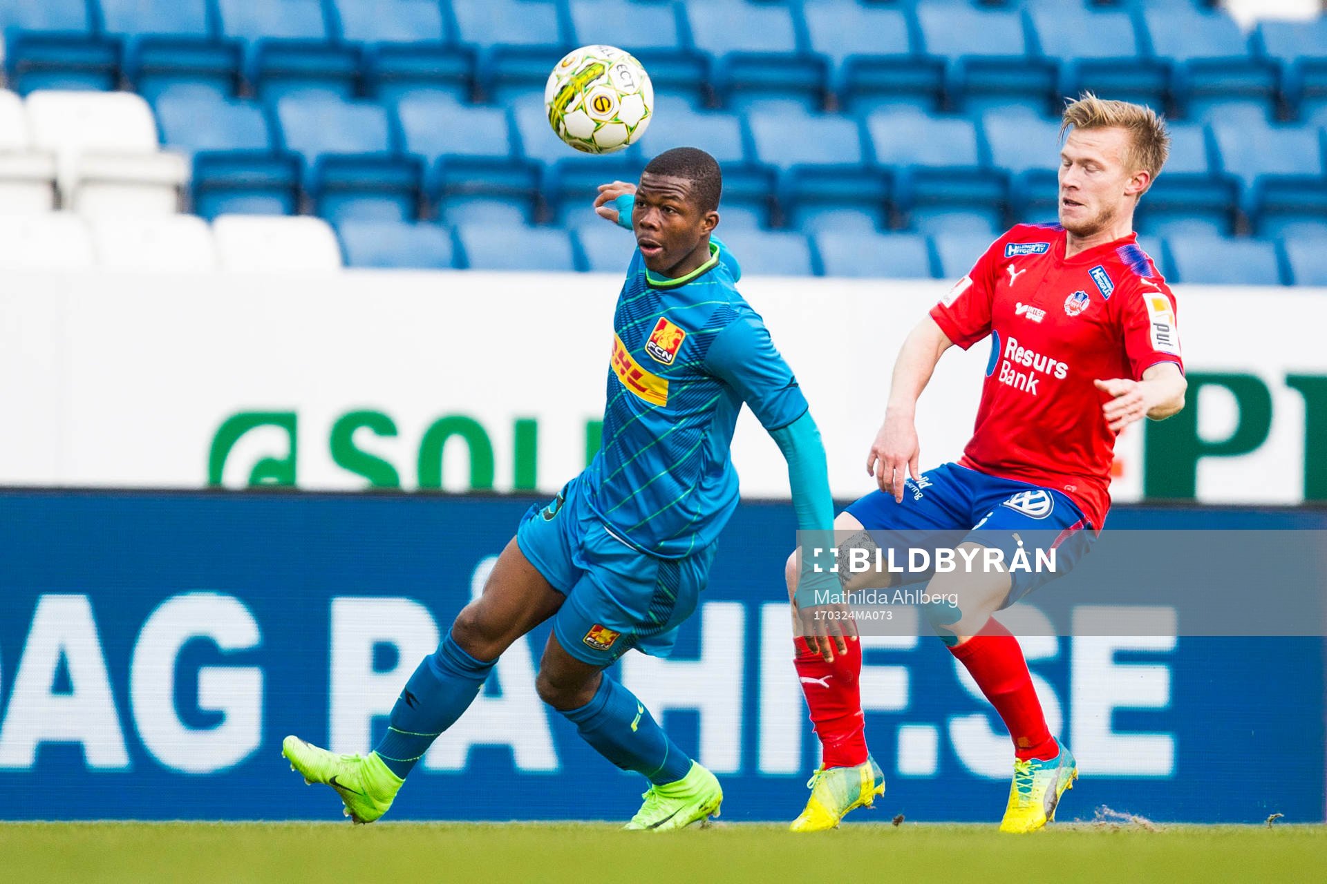 Nordsjällands Emmanuel Danso och Helsingborgs Andreas
