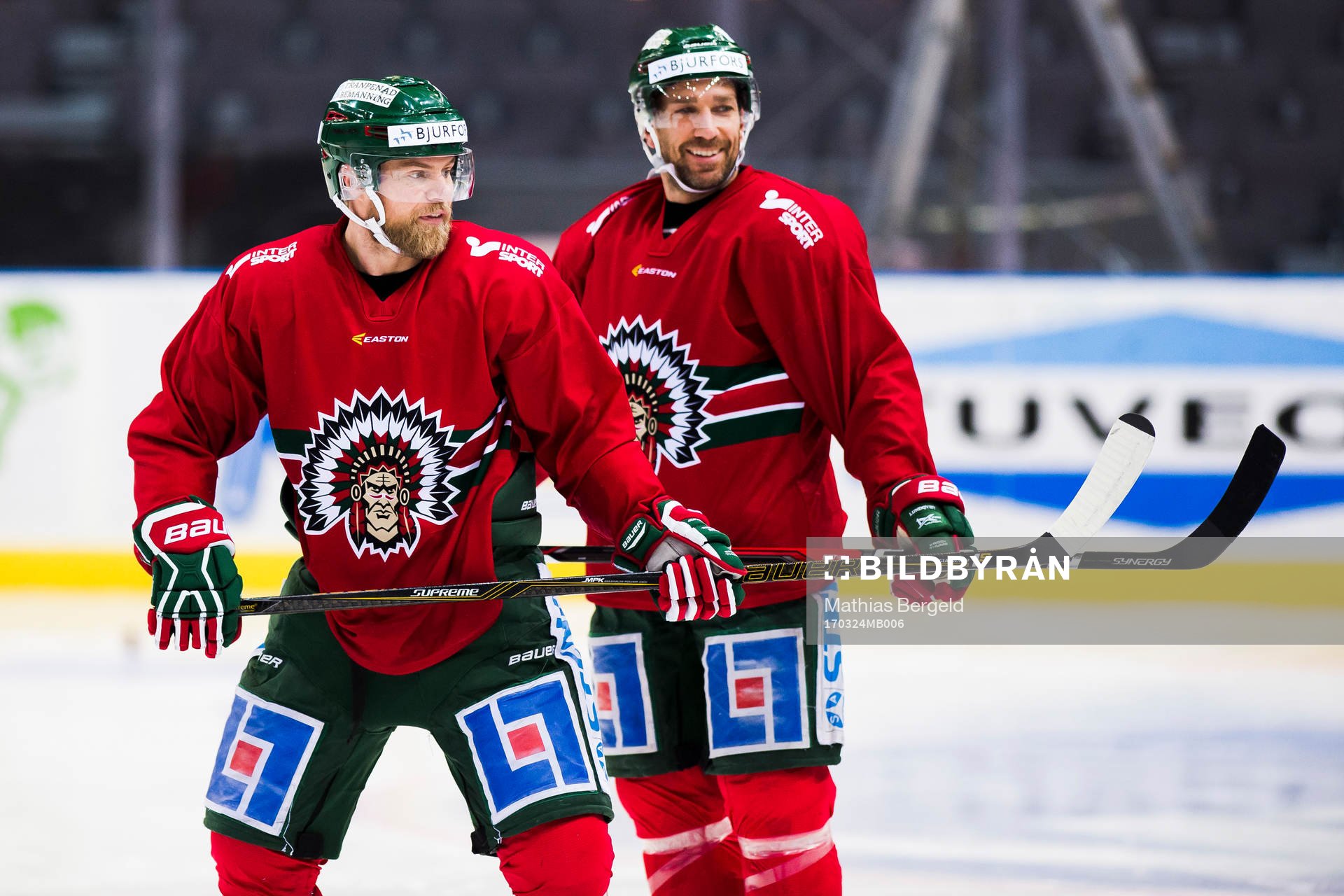 Frölundas Sean Bergenheim och Joel Lundqvist