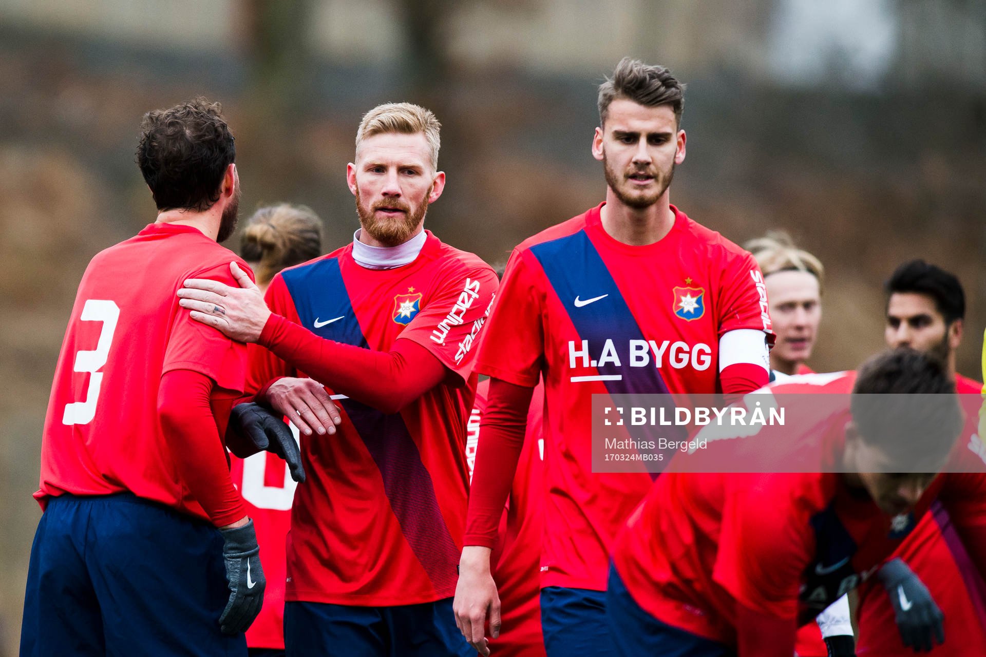 Örgrytes Johan Elmander, Fredrik Björck och Johan Hammar