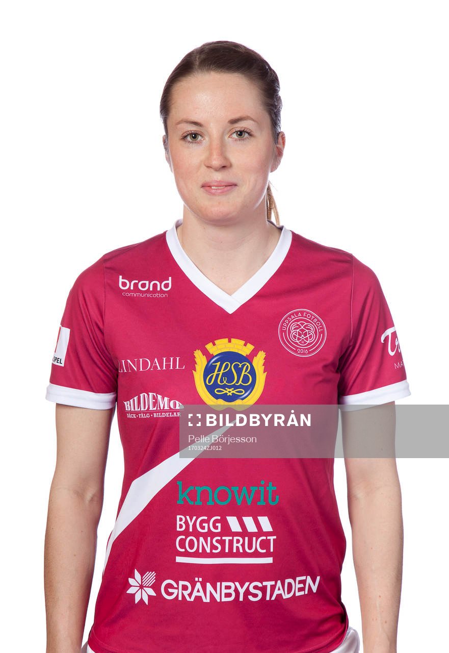 Uppsalas Stina Melin poserar för ett porträtt den 24 mars 2017 i Uppsala.