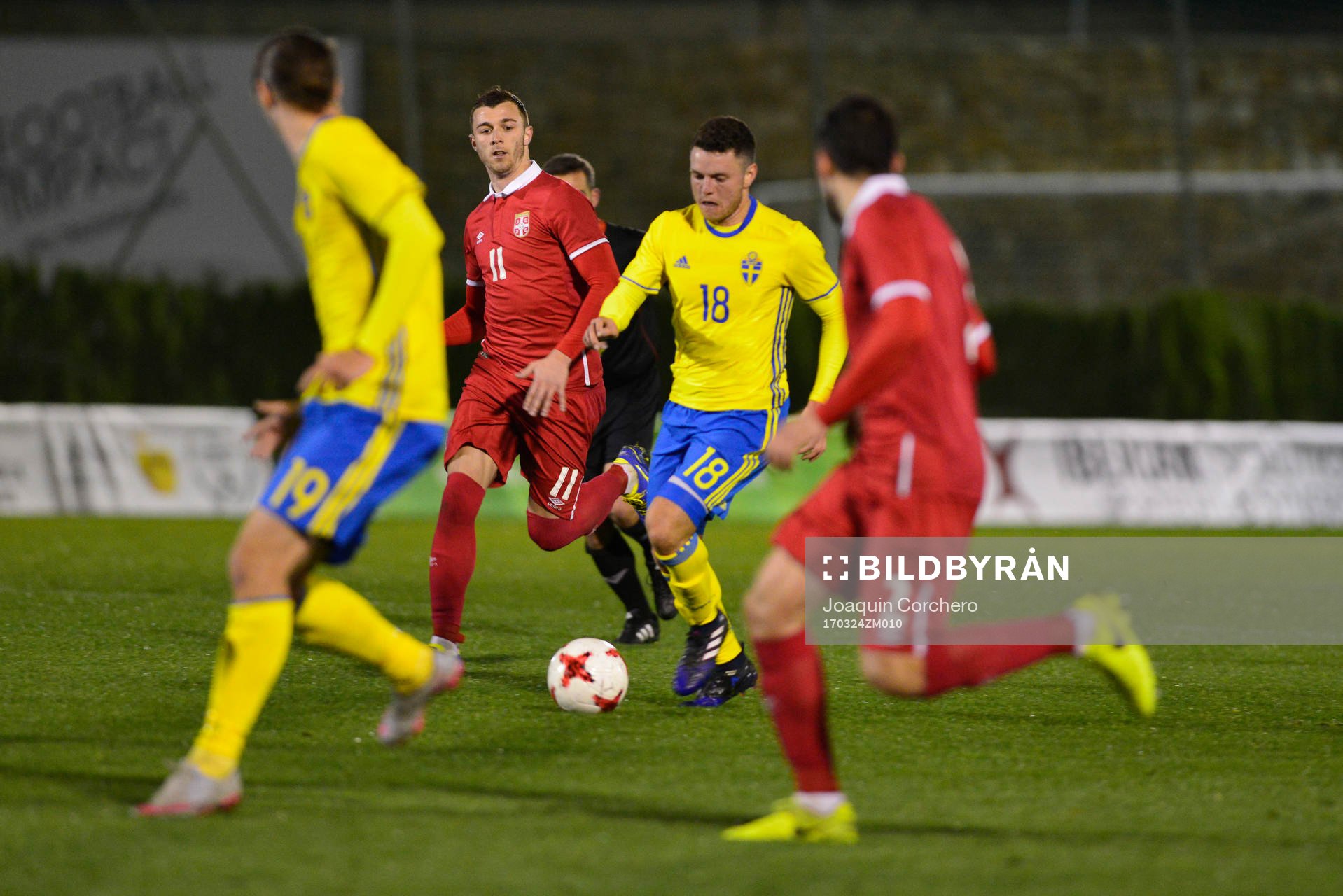 KERIM MRABTI (18 SWEDEN) CONTROL THE BALL