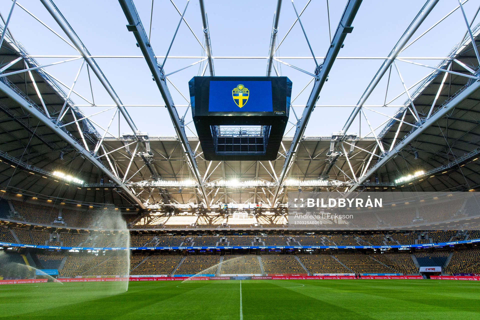 Interiör av Friends Arena