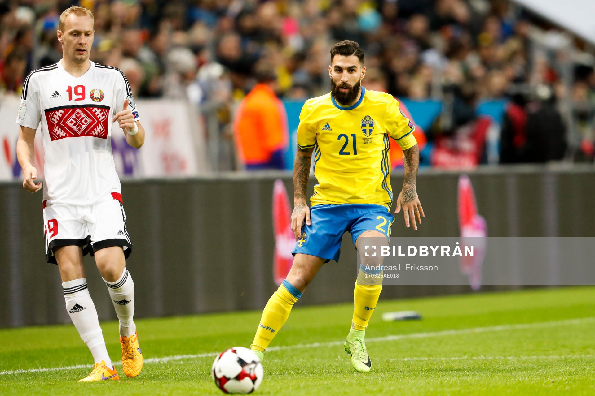 Belarus Maksim Bordachev och Sveriges Jimmy Durmaz