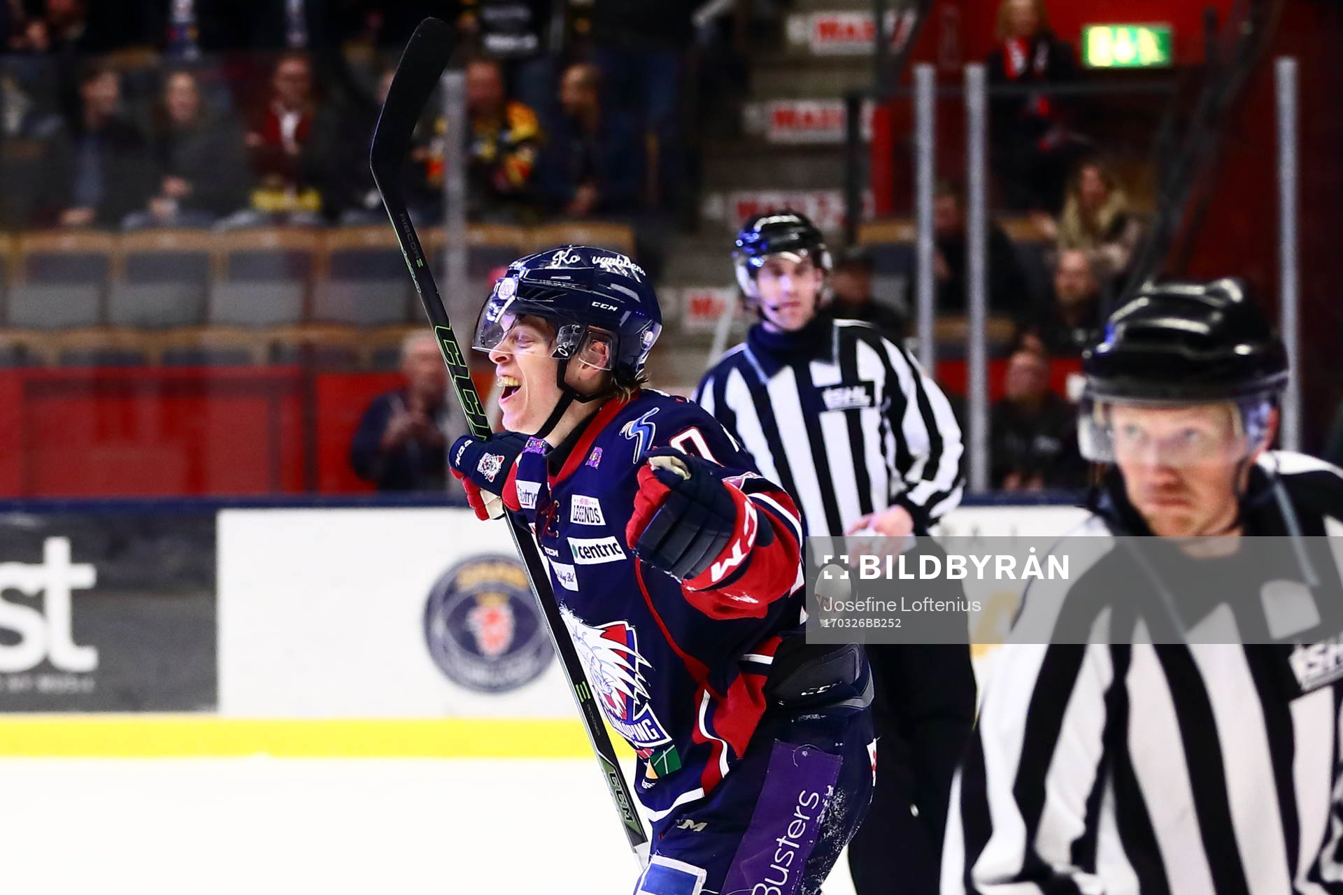 Linköpings Ken Andre Olimb jublar