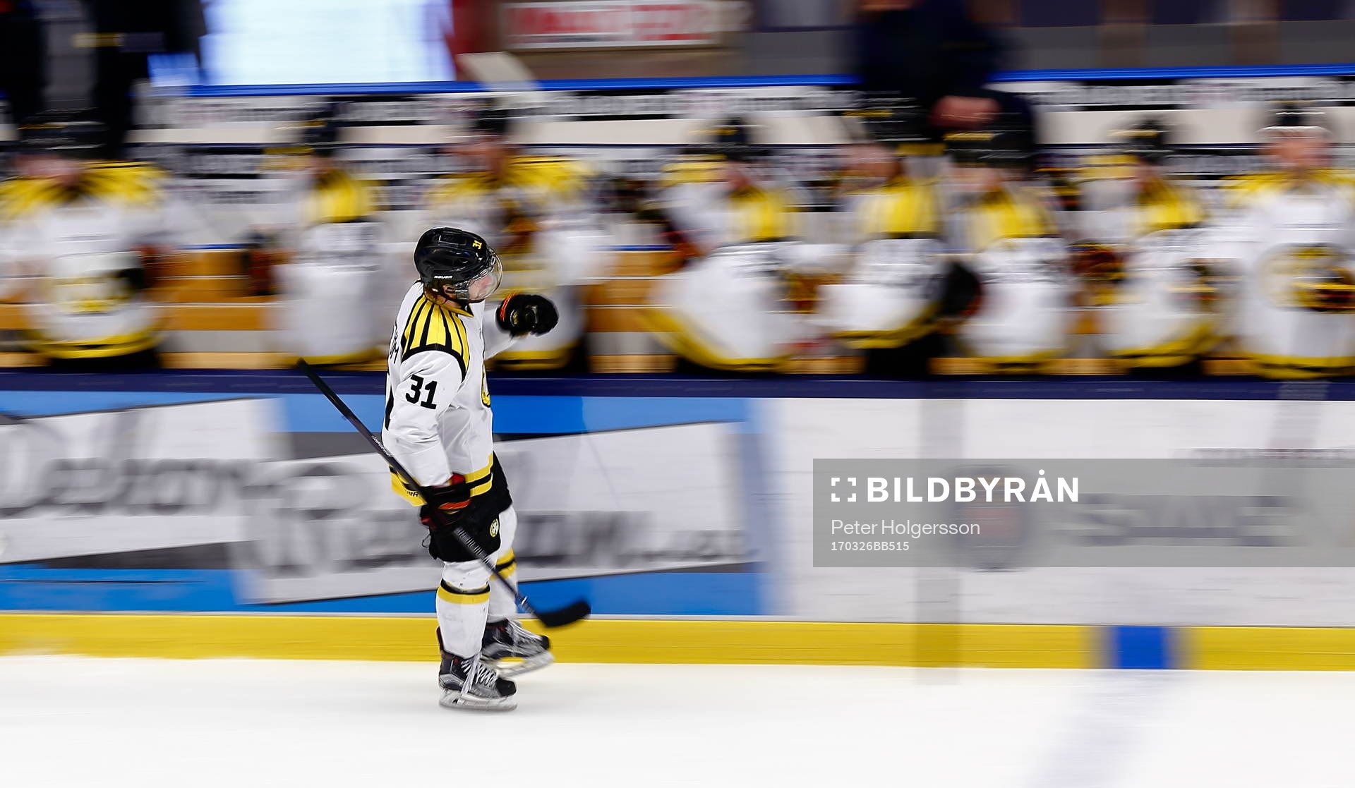 Brynäs Jonathan Granström jublar