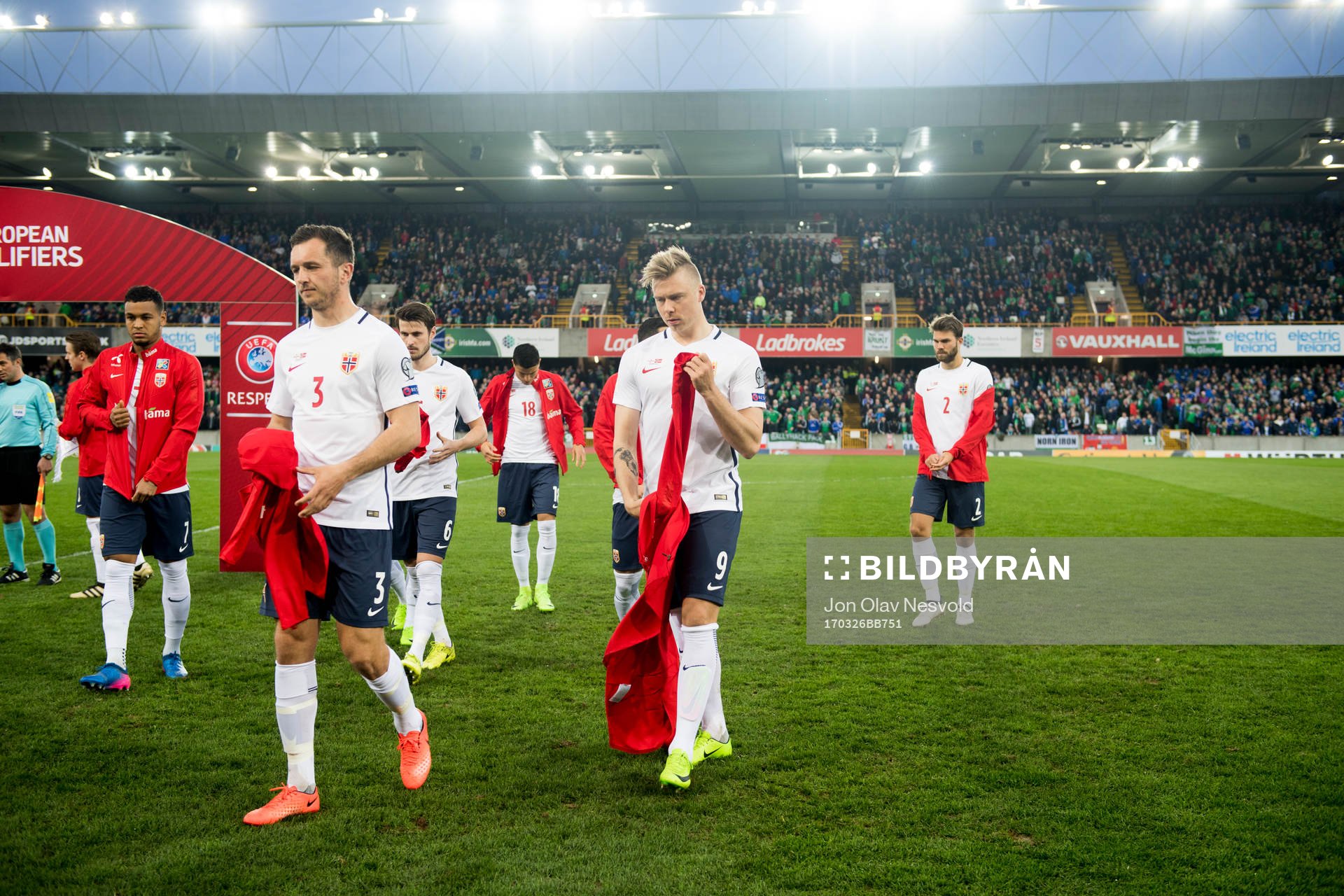 Norges Even Hovland (L) och Alexander Søderlund