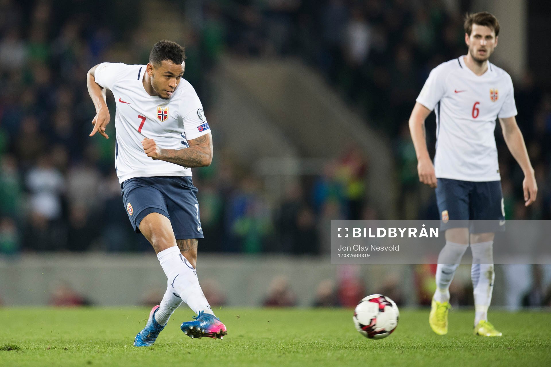 Norges Joshua King och Håvard Nordtveit
