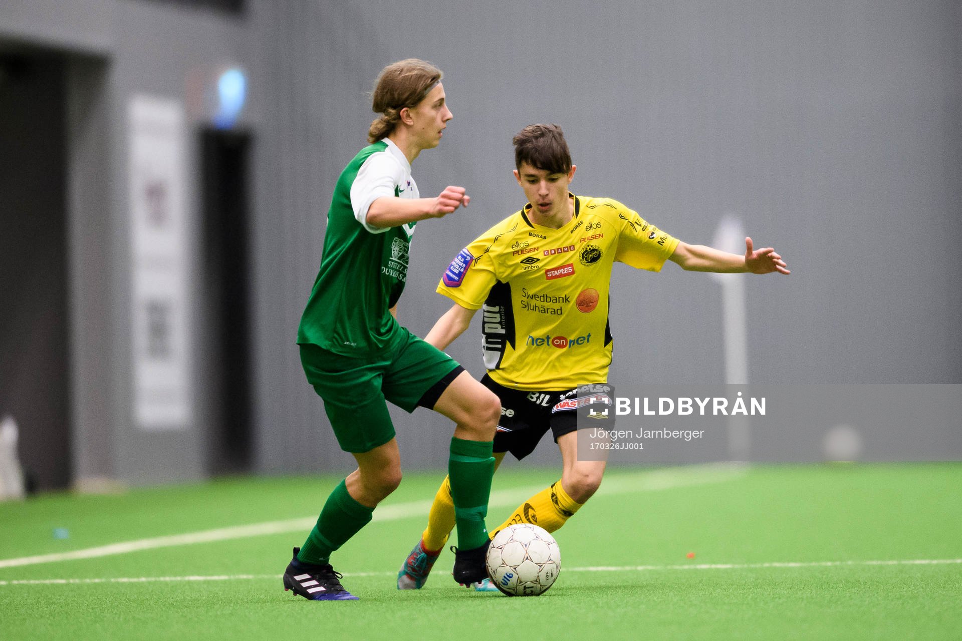 Västra Frölundas Sebastian Hansson och Elfsborgs Jasmin