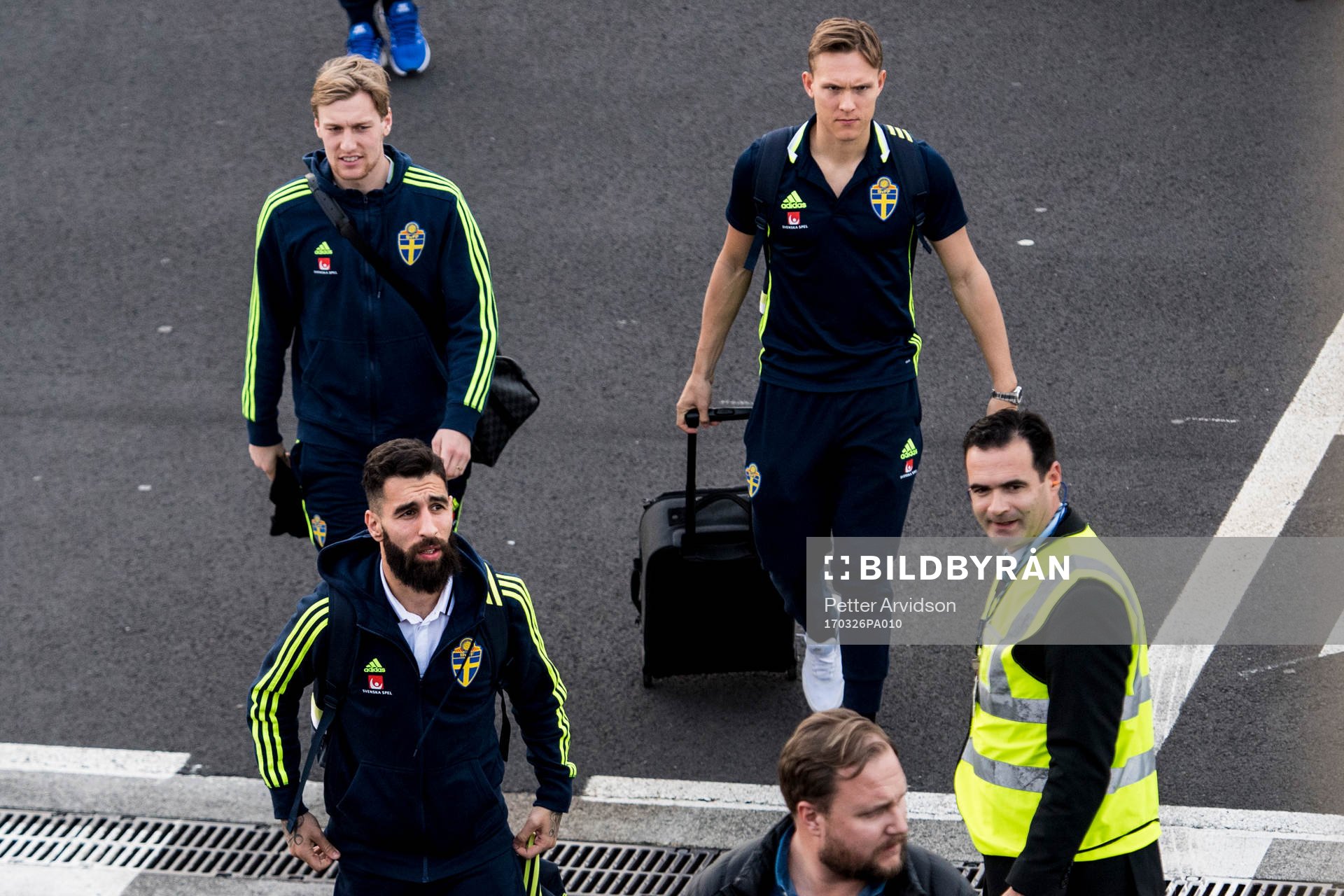 Emil Forsberg, Ludwig Augustinsson och Jimmy Durmaz när