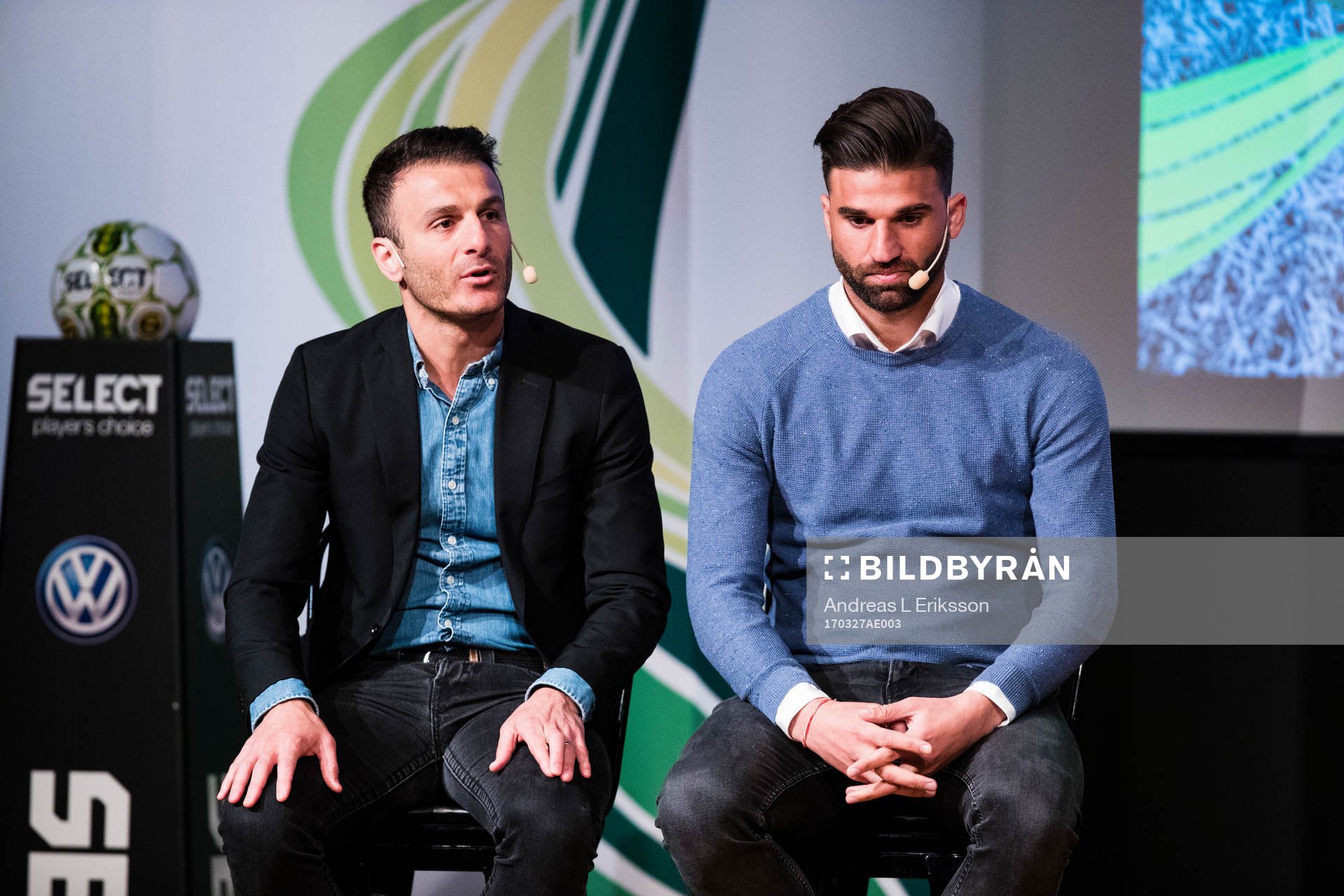 Syrianskas manager Sharbel Touma och Mattias Mete