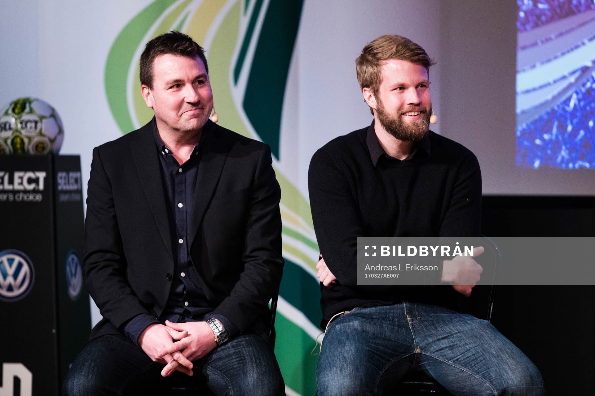 Degerfors tränare Stefan Jacobsson och Christoffer