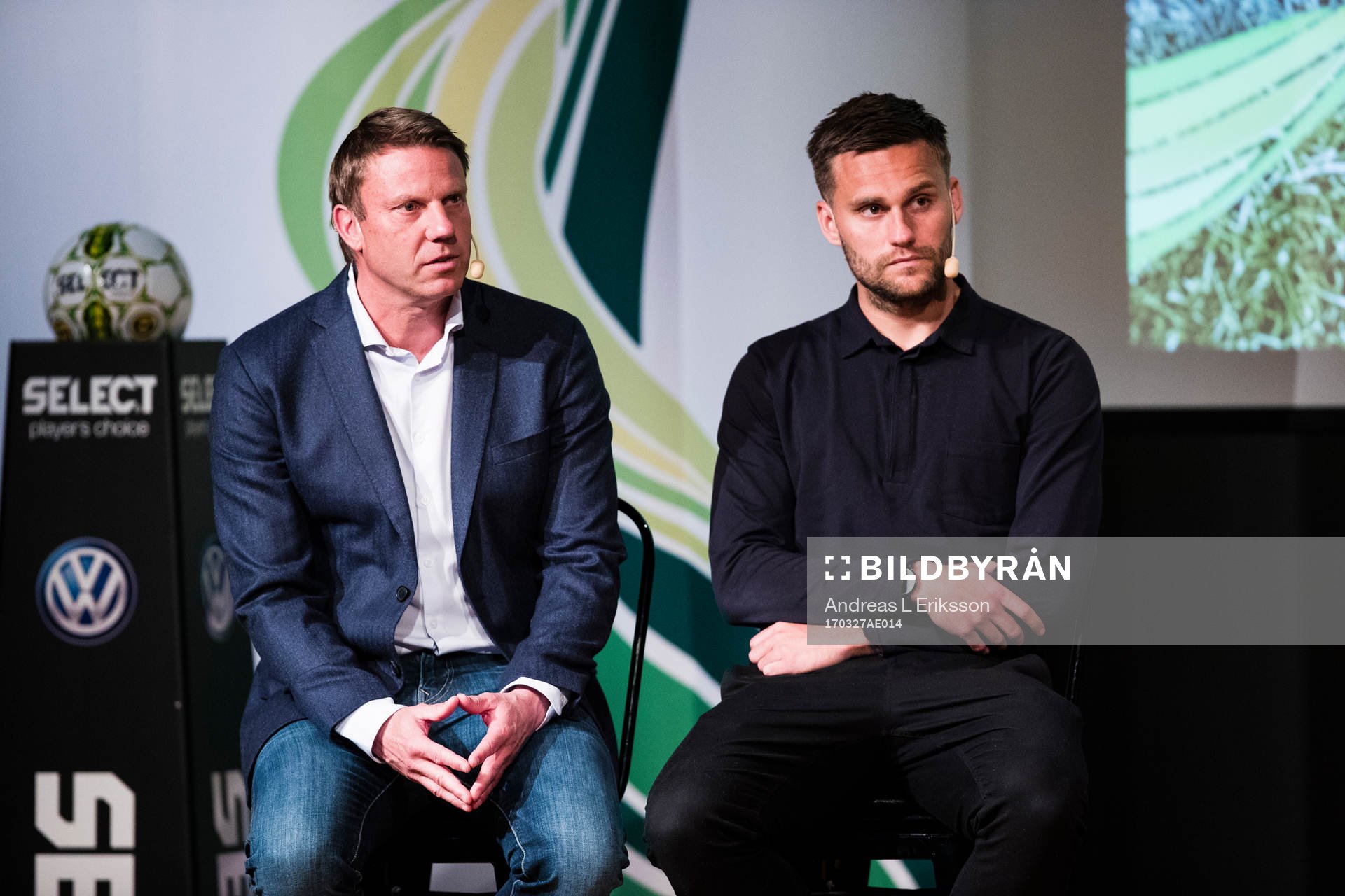 Falkenbergs tränare Hans Eklund och Johannes Vall