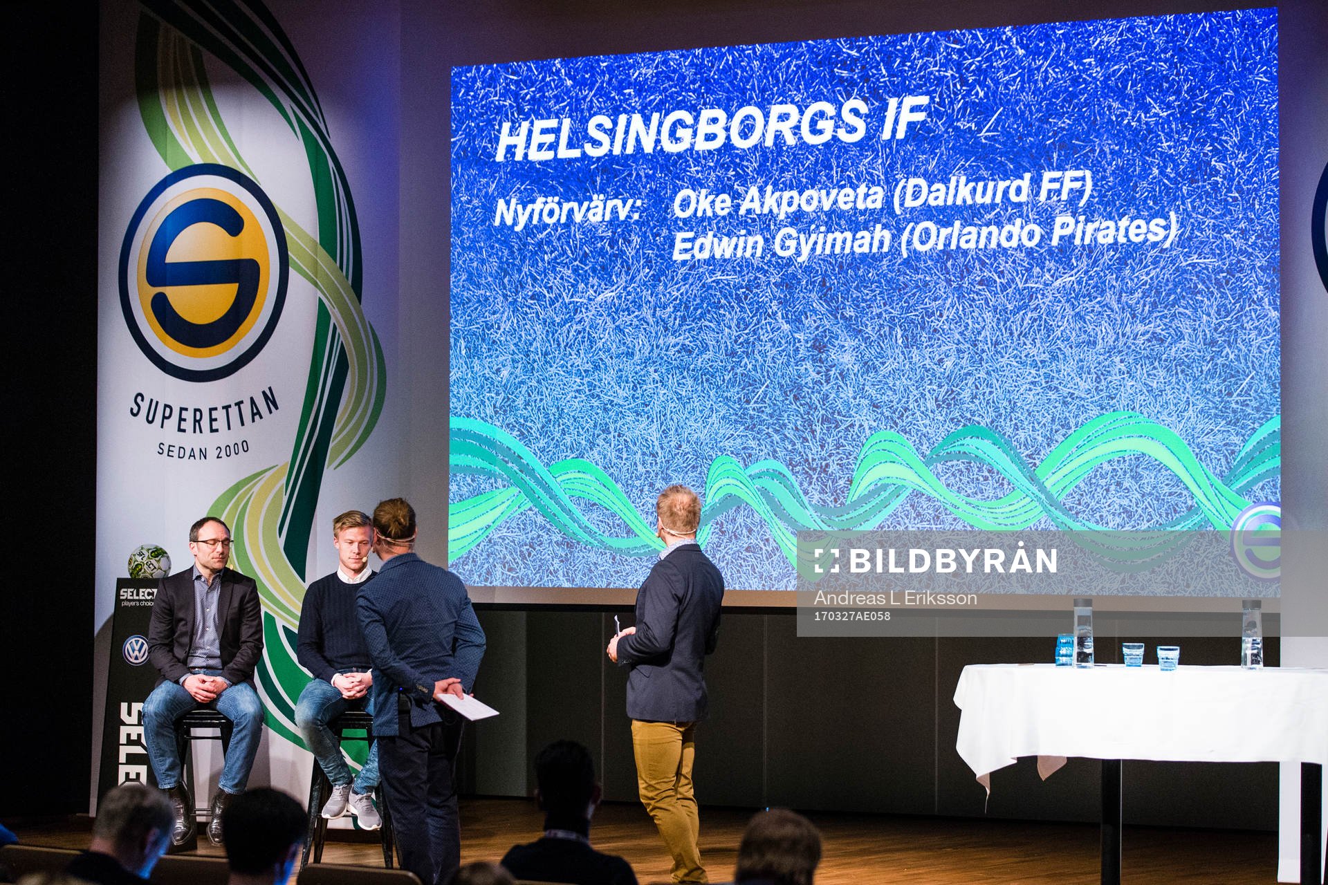 Helsingborgs tränare, Per-Ola Ljung och Andreas Landgren