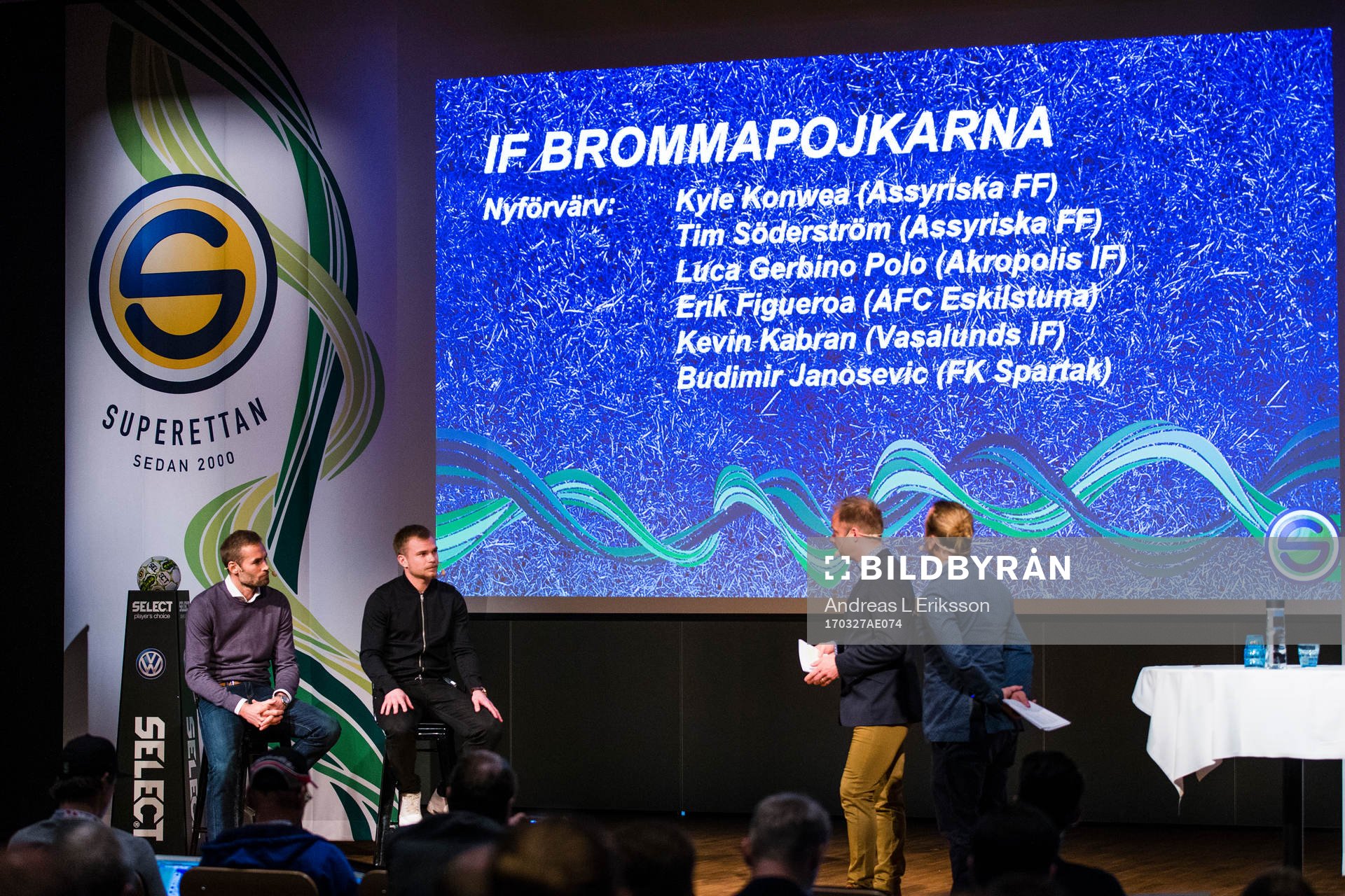 Brommapojkarnas tränare Olof Mellberg och Christopher
