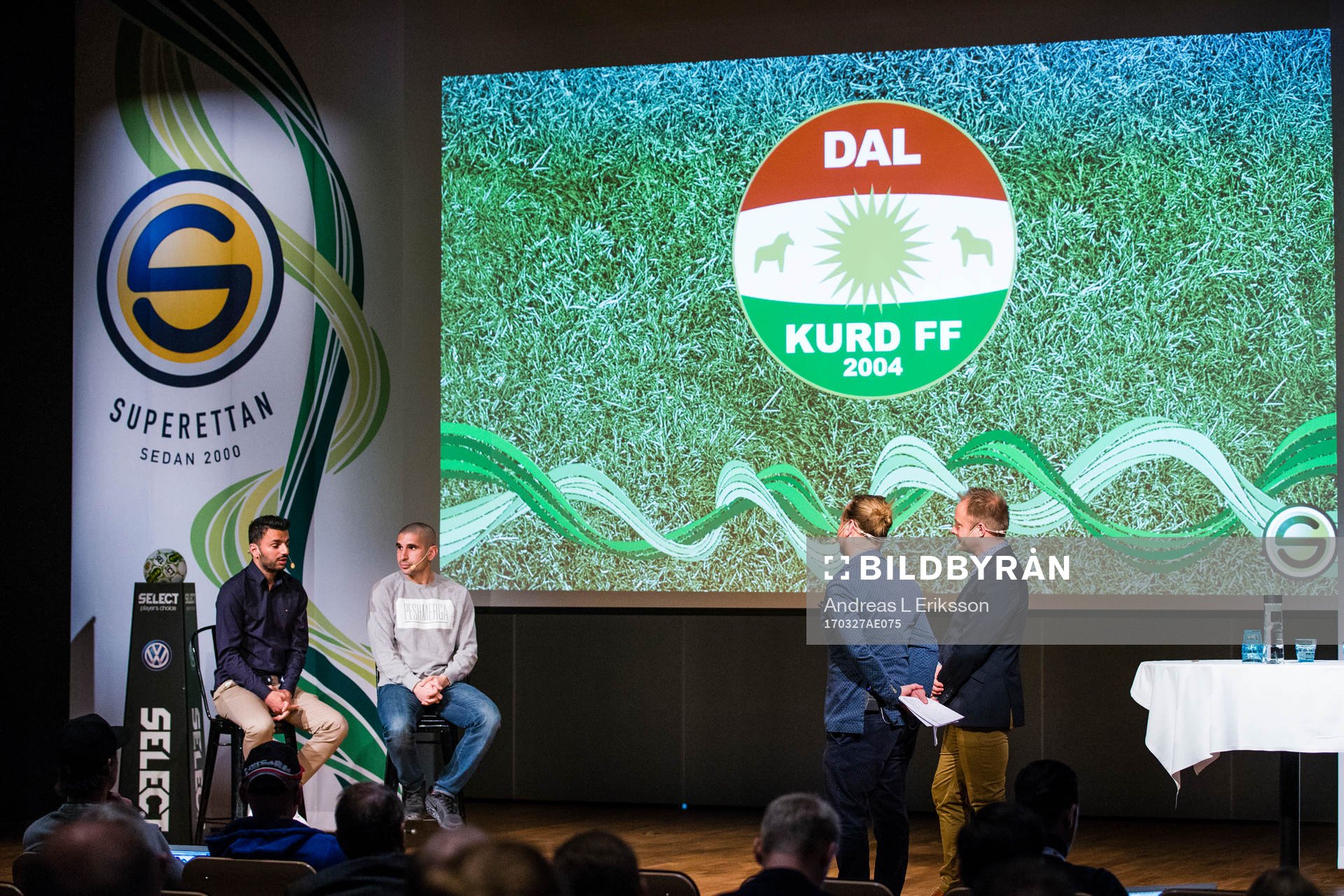 Dalkurds tränare Poya Asbaghi och Rawez Lawan
