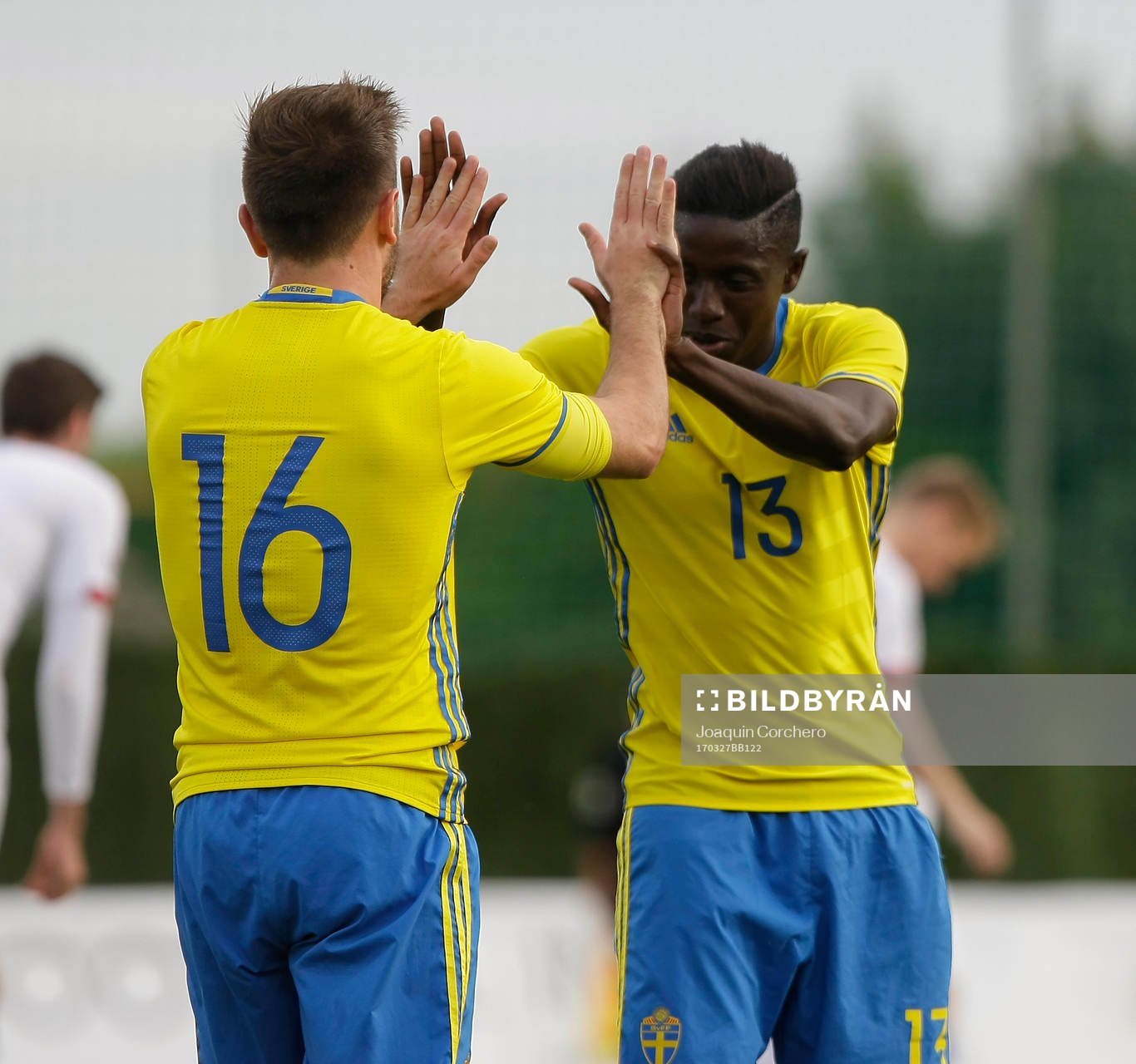 MUAMER TANKOVIC (16 SWEDEN) CELEBRATE YOUR GOAL WITH PA