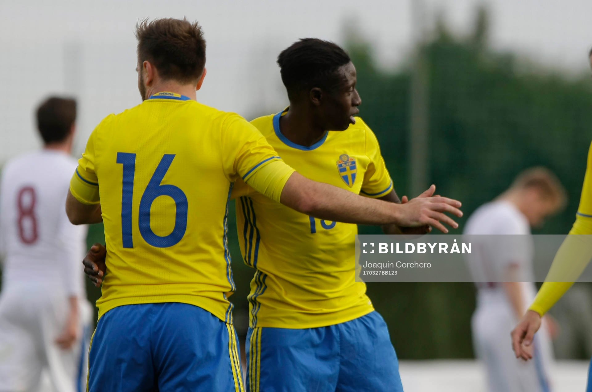 MUAMER TANKOVIC (16 SWEDEN) CELEBRATE YOUR GOAL WITH PA