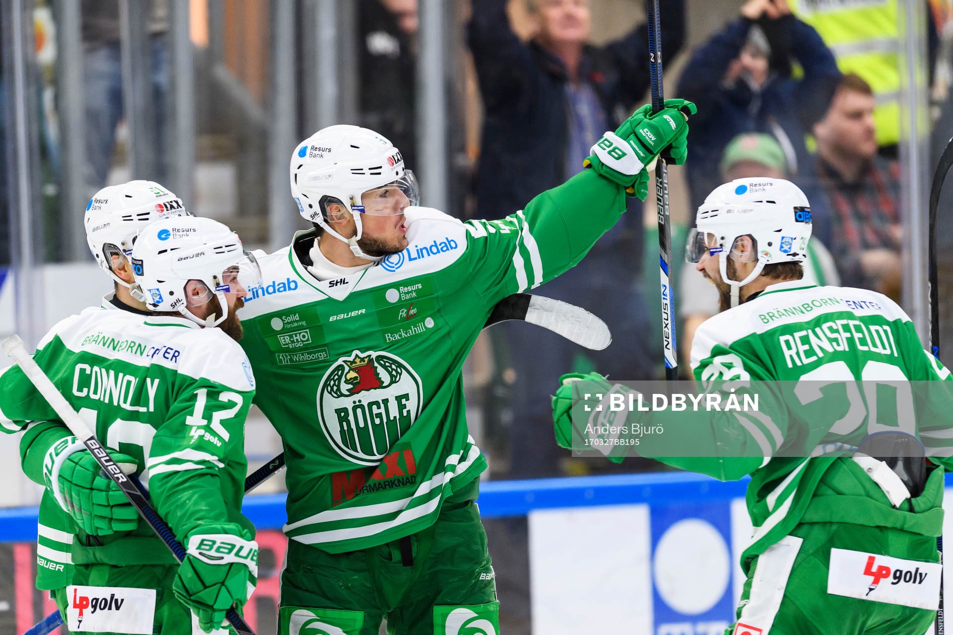 Rögles Alen Bibic jublar