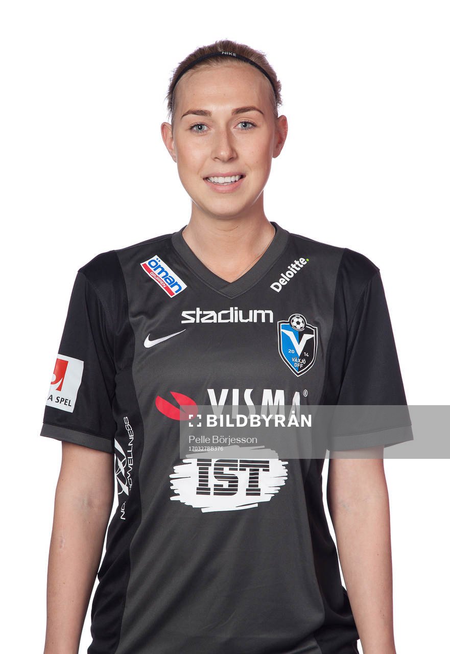 Växjös Mikaela Almgren poserar för ett porträtt den 27 mars 2017 i Växjö.