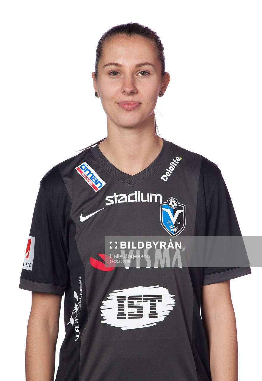 Växjös Nellie Karlsson poserar för ett porträtt den 27 mars 2017 i Växjö.