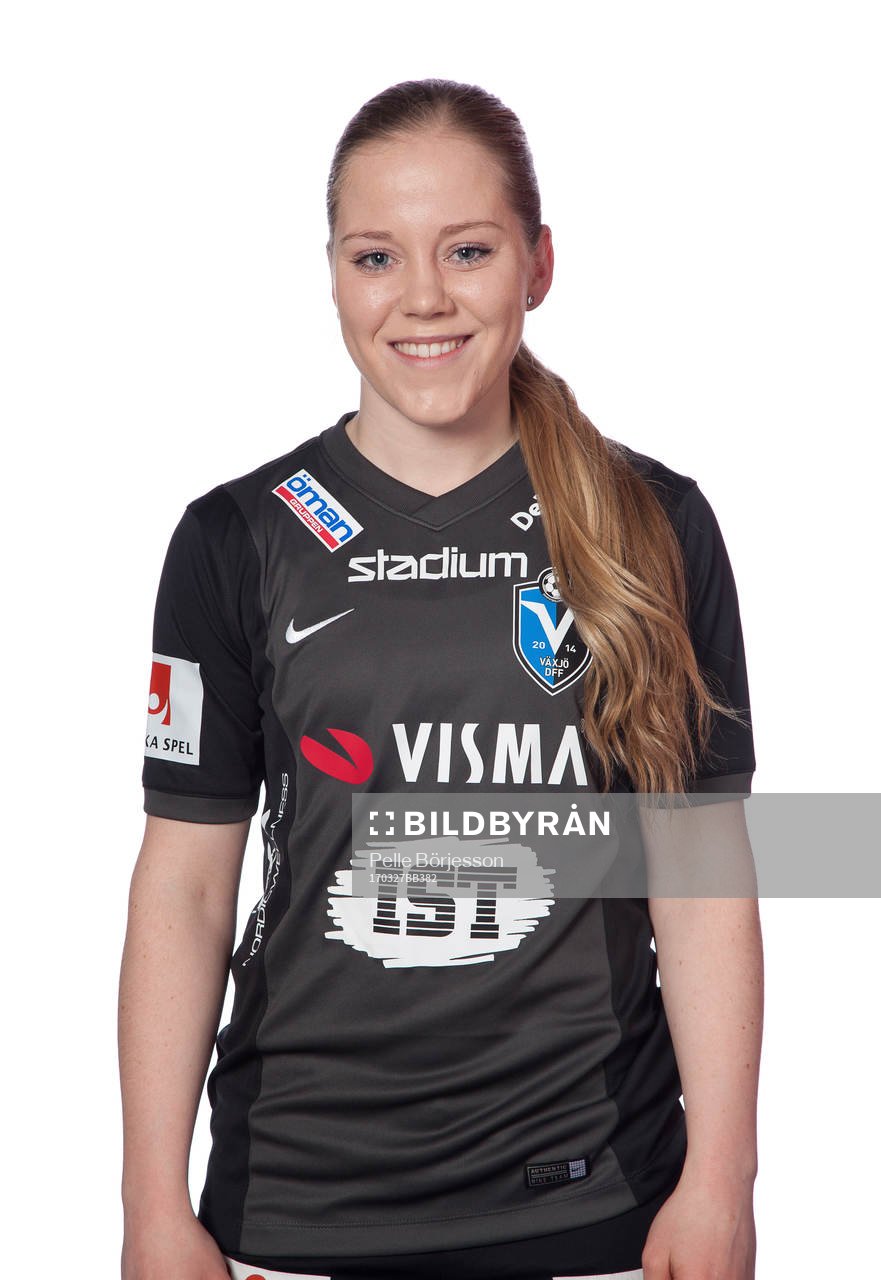 Växjös Sofia Johansson poserar för ett porträtt den 27 mars 2017 i Växjö.