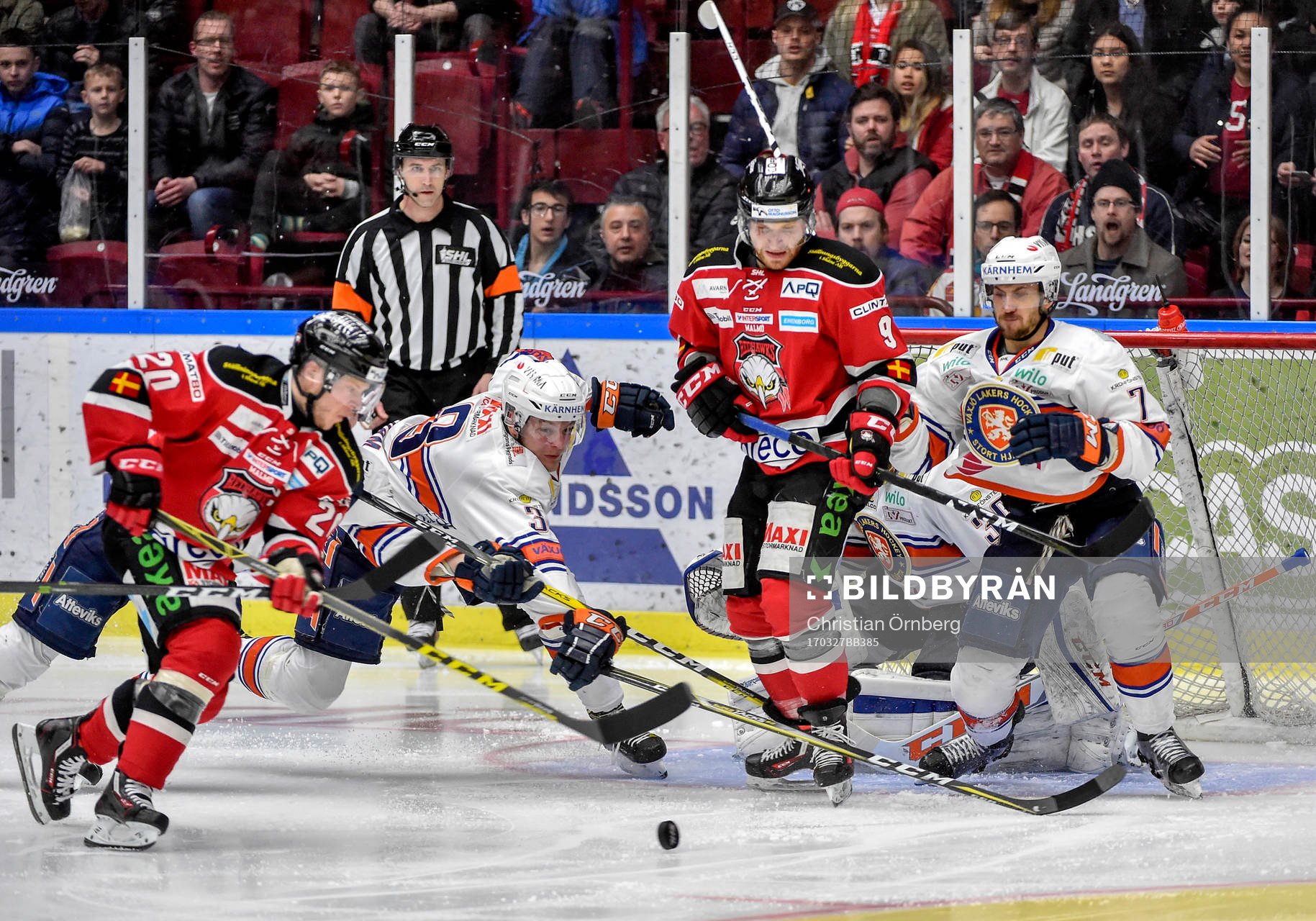 Malmö Redhawks Erik Forssell och Frederik Storm och