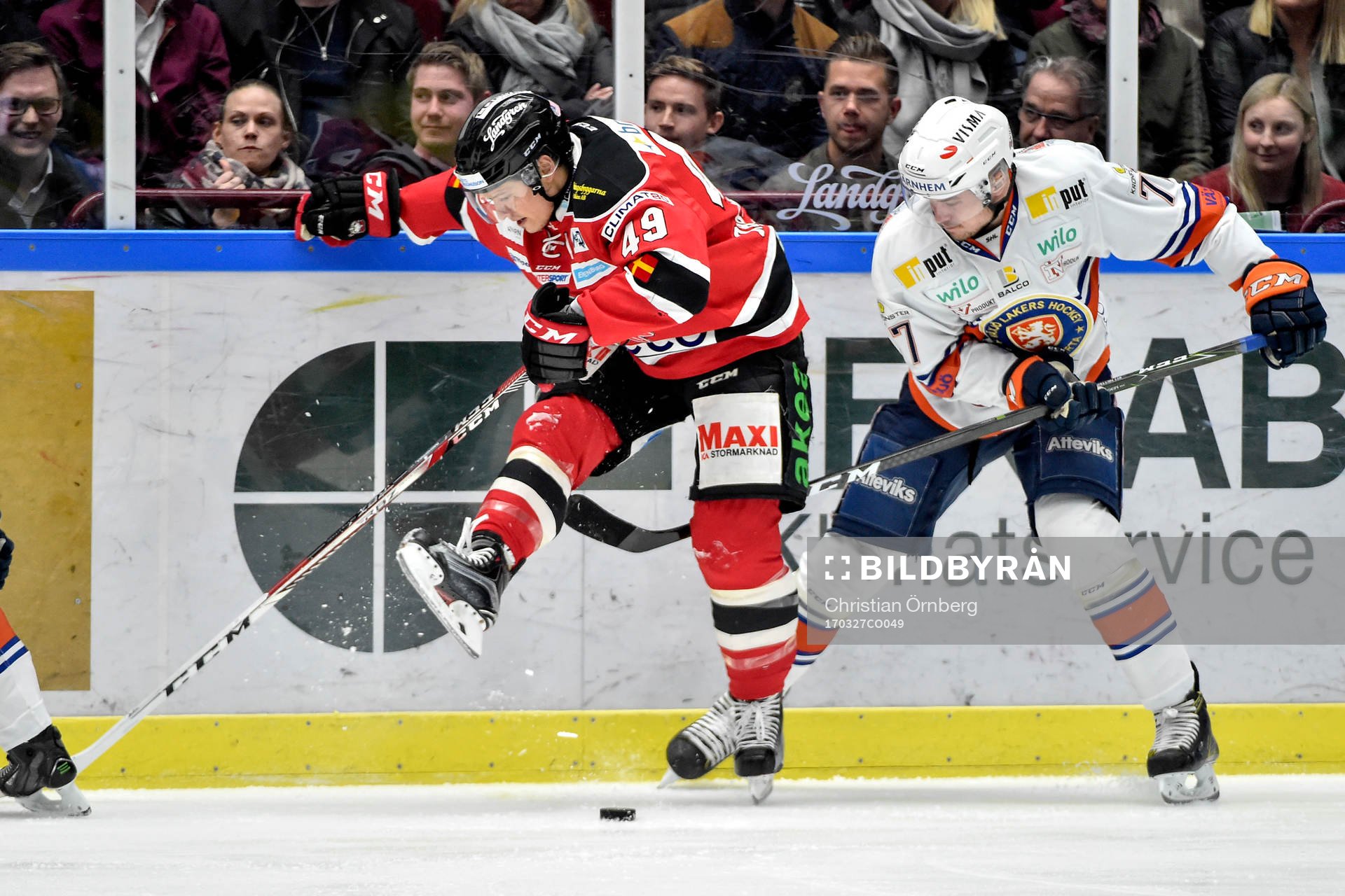 Malmö Redhawks Rhett Rakhshani och Växjös Jeff Tambellini