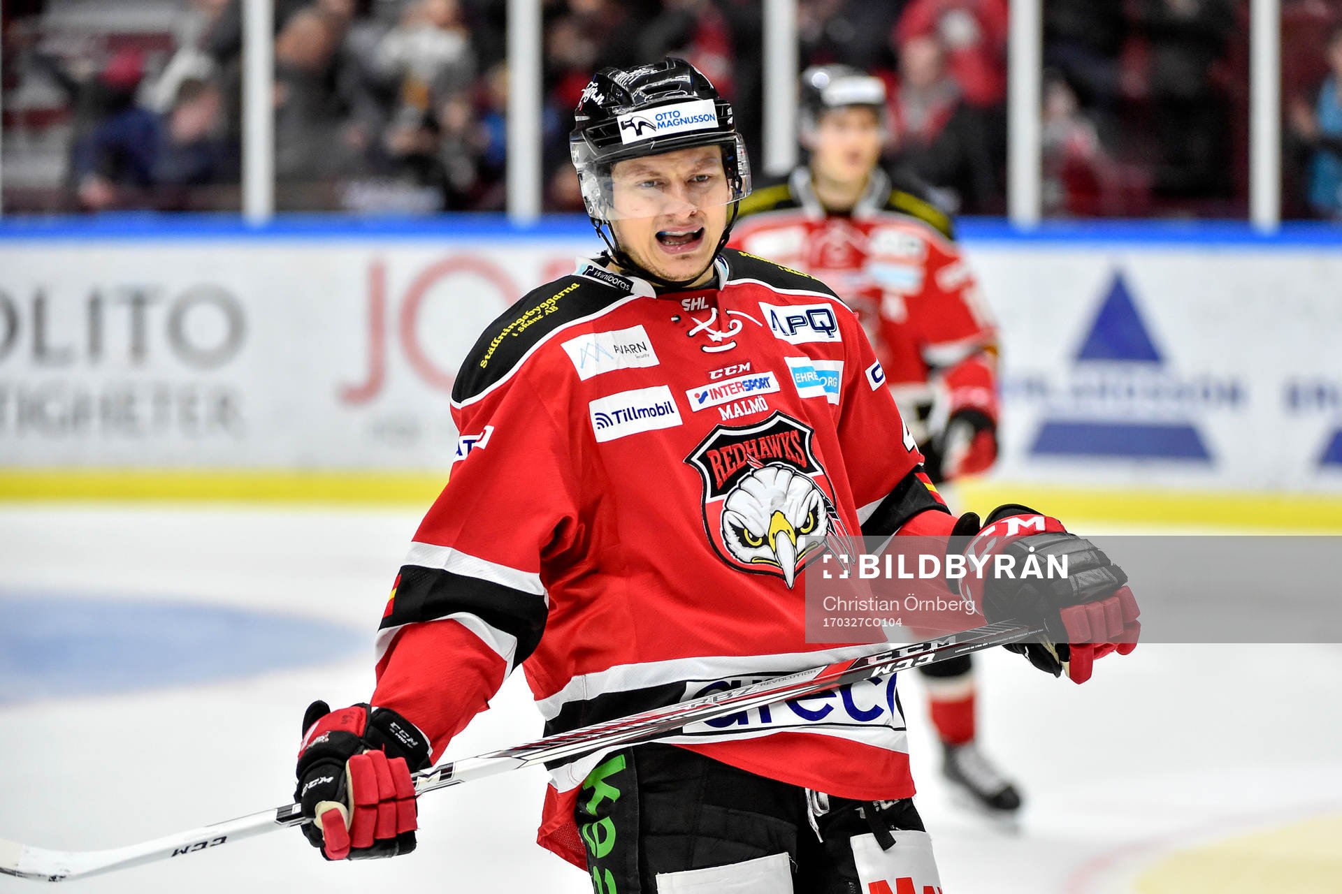 Malmö Redhawks Rhett Rakhshani jublar