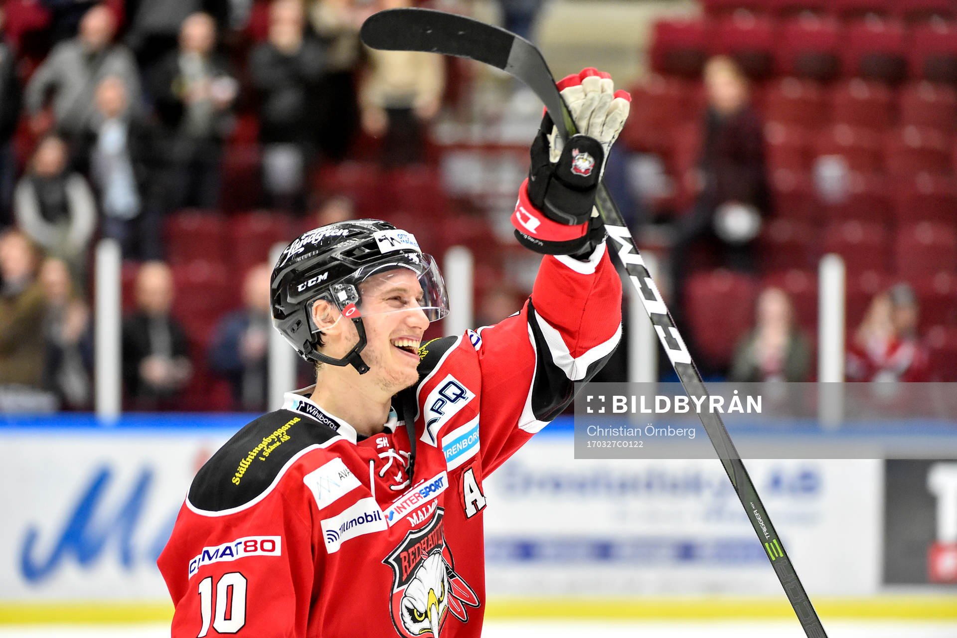 Malmö Redhawks Robin Alvarez jublar