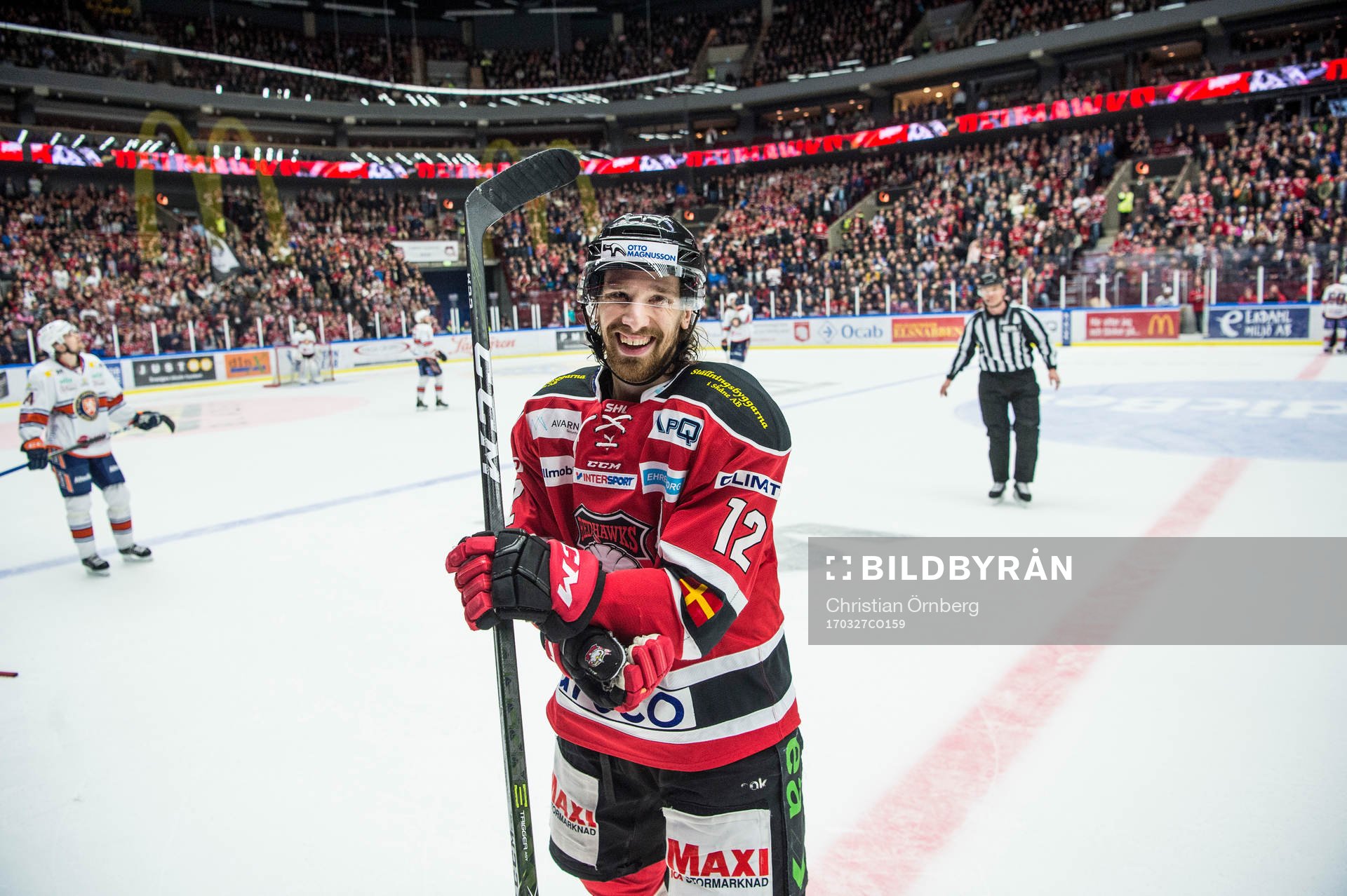Malmö Redhawks Andreas Thuresson jublar