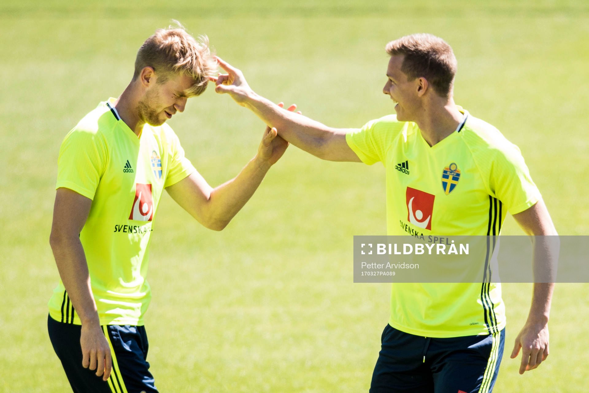 Sveriges Filip Helander och Emil Krafth
