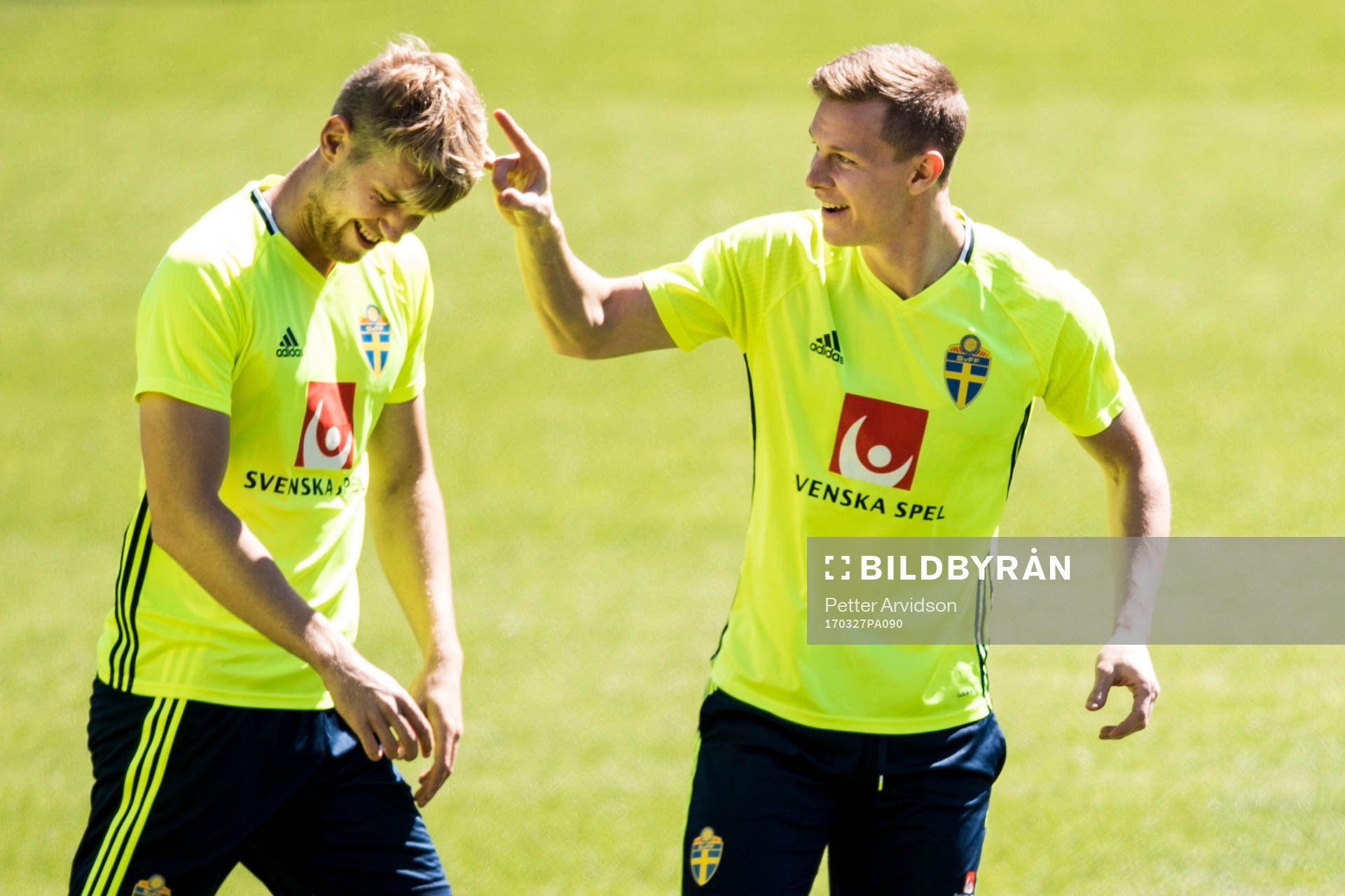 Sveriges Filip Helander och Emil Krafth