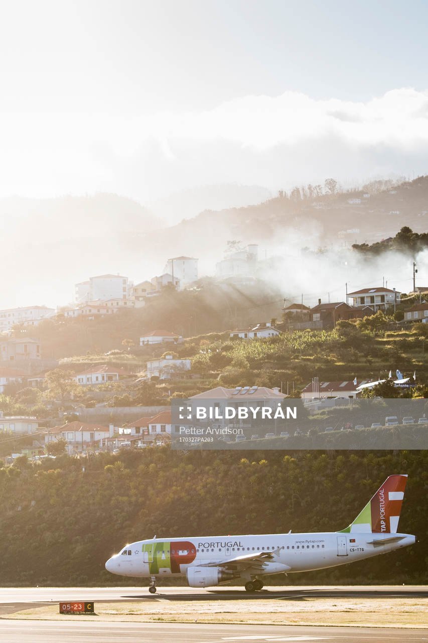 Portugisiska landslaget i fotboll landar på Madeira