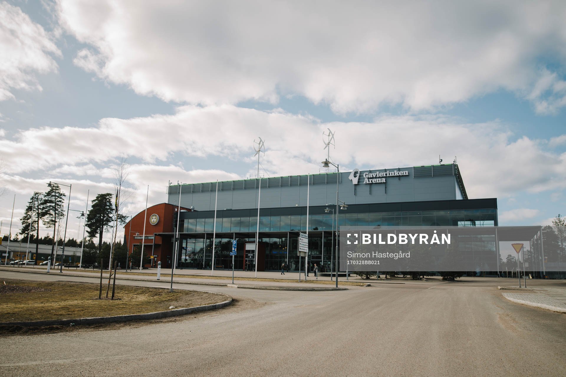 Gavlerinken Arena före kvartsfinal 6 i SM-slutspelet i
