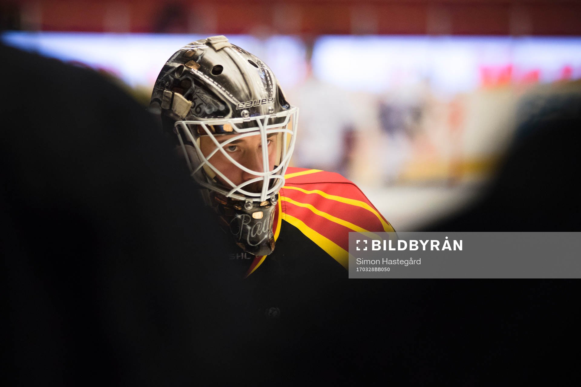 Brynäs målvakt David Rautio före kvartsfinal 6 i