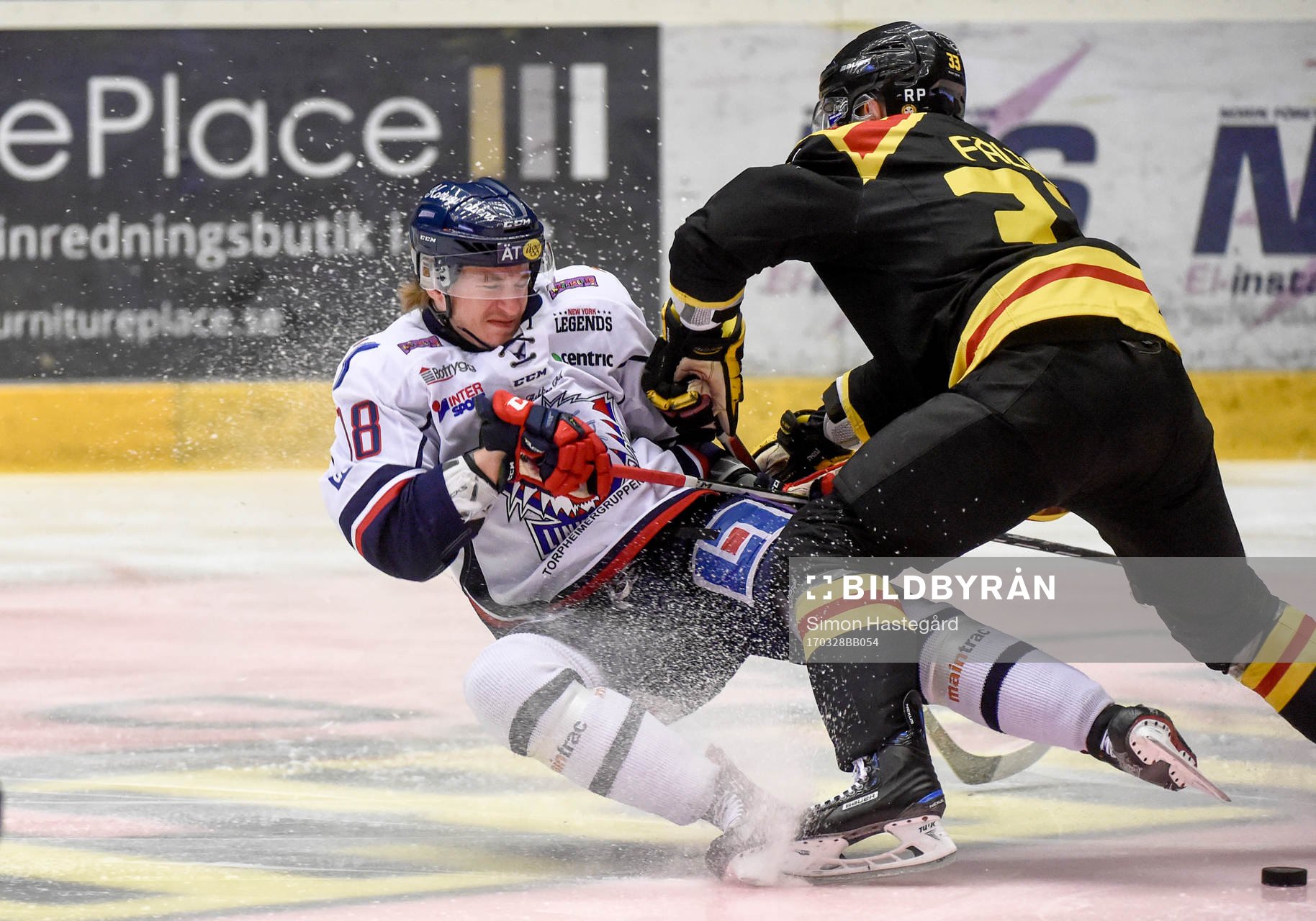 Linköpings Jacob Lilja och Brynäs Elias Fälth