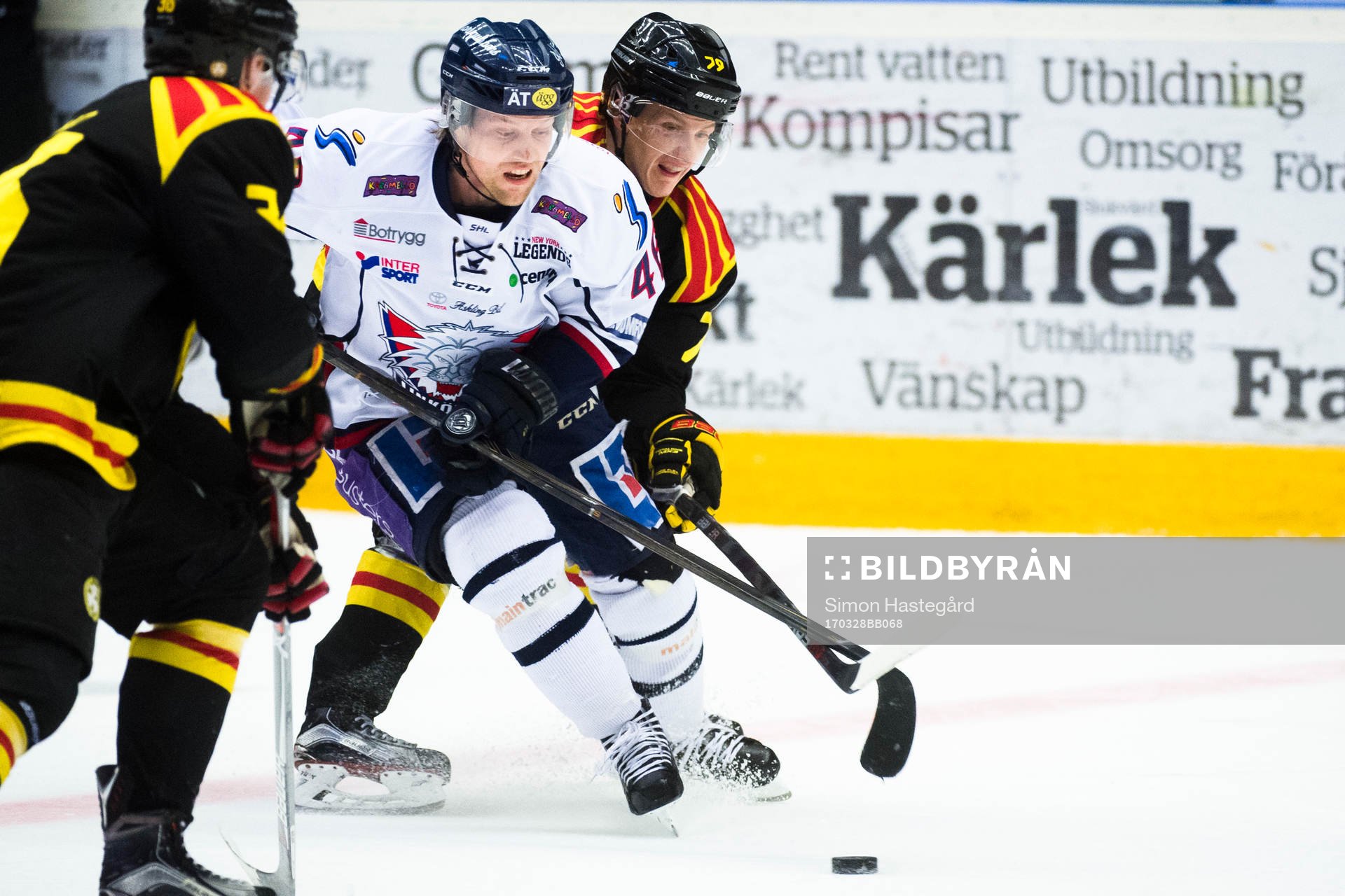 Linköpings Mathis Olimb och Brynäs Oskar Lindblom