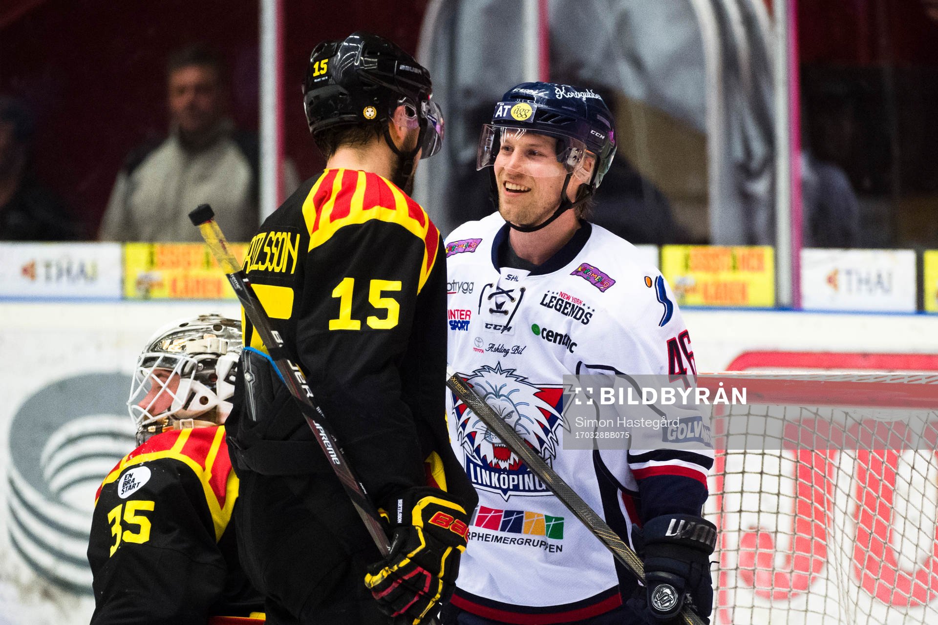 Linköpings Mathis Olimb och Brynäs Simon Bertilsson