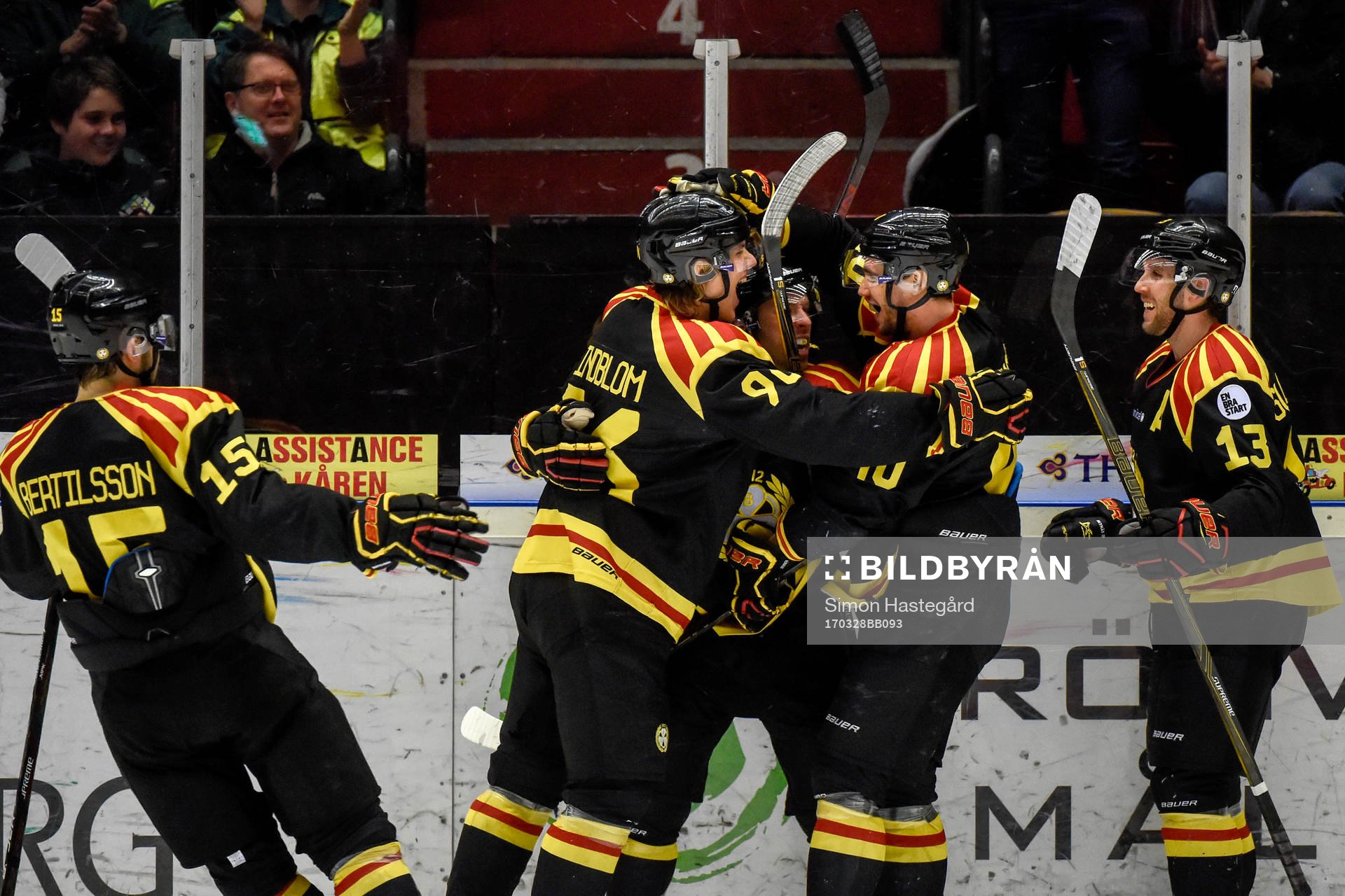 Brynäs Kevin Clark jublar