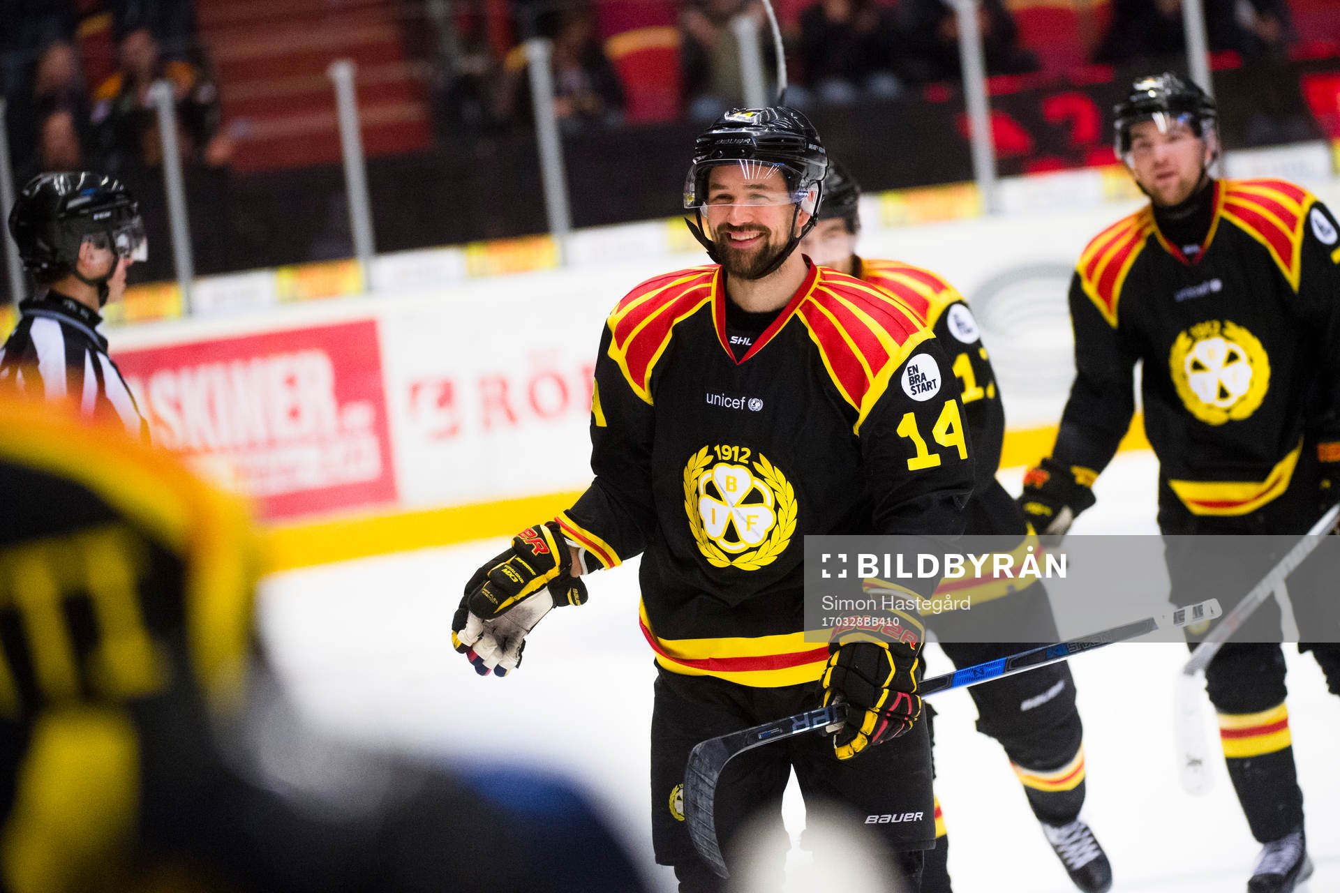 Brynäs Johan Alcén jublar