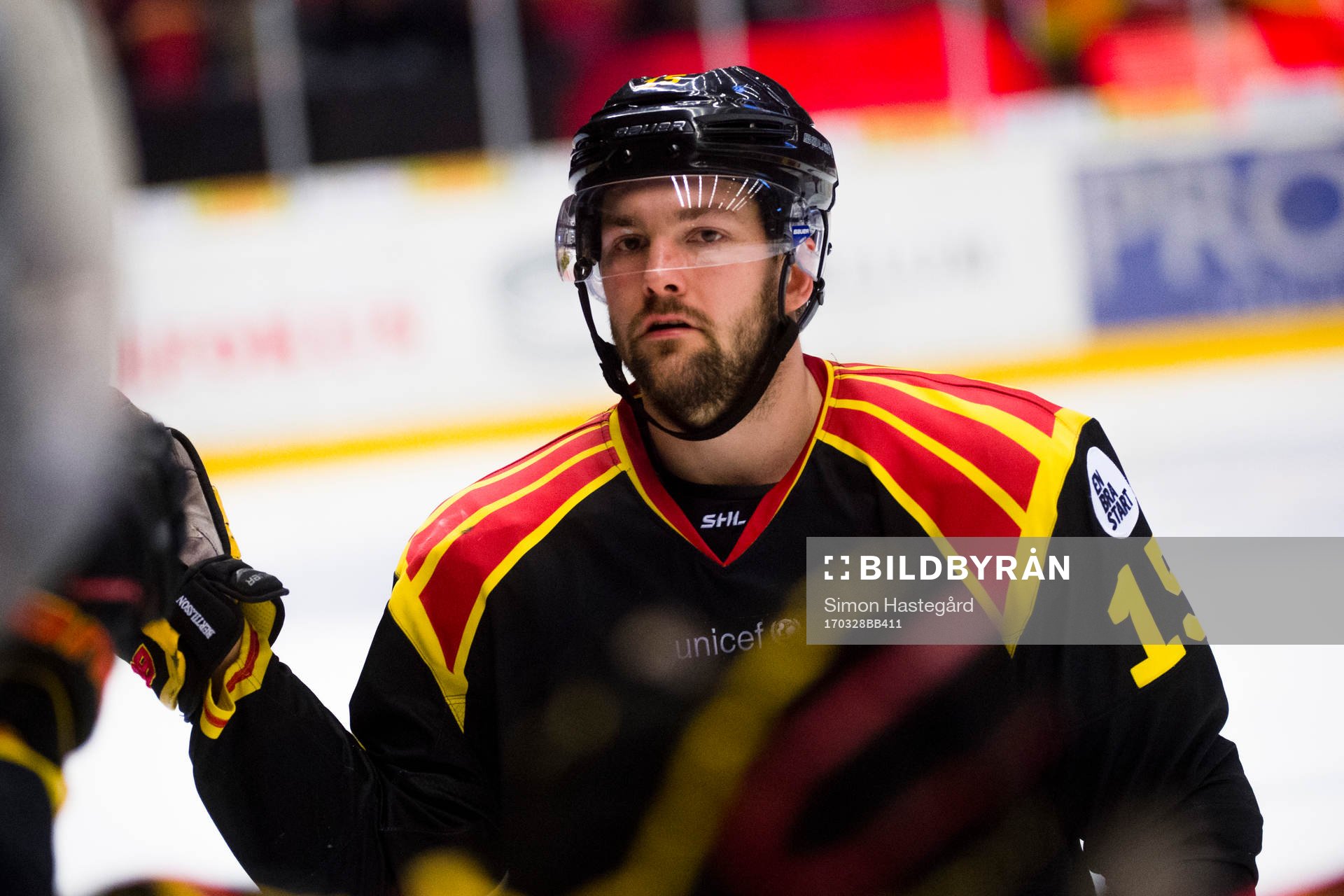 Brynäs Simon Bertilsson  jublar