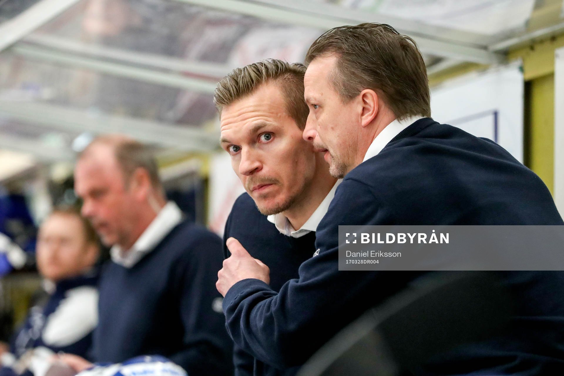 Leksands assisterande tränare Gabriel Karlsson och