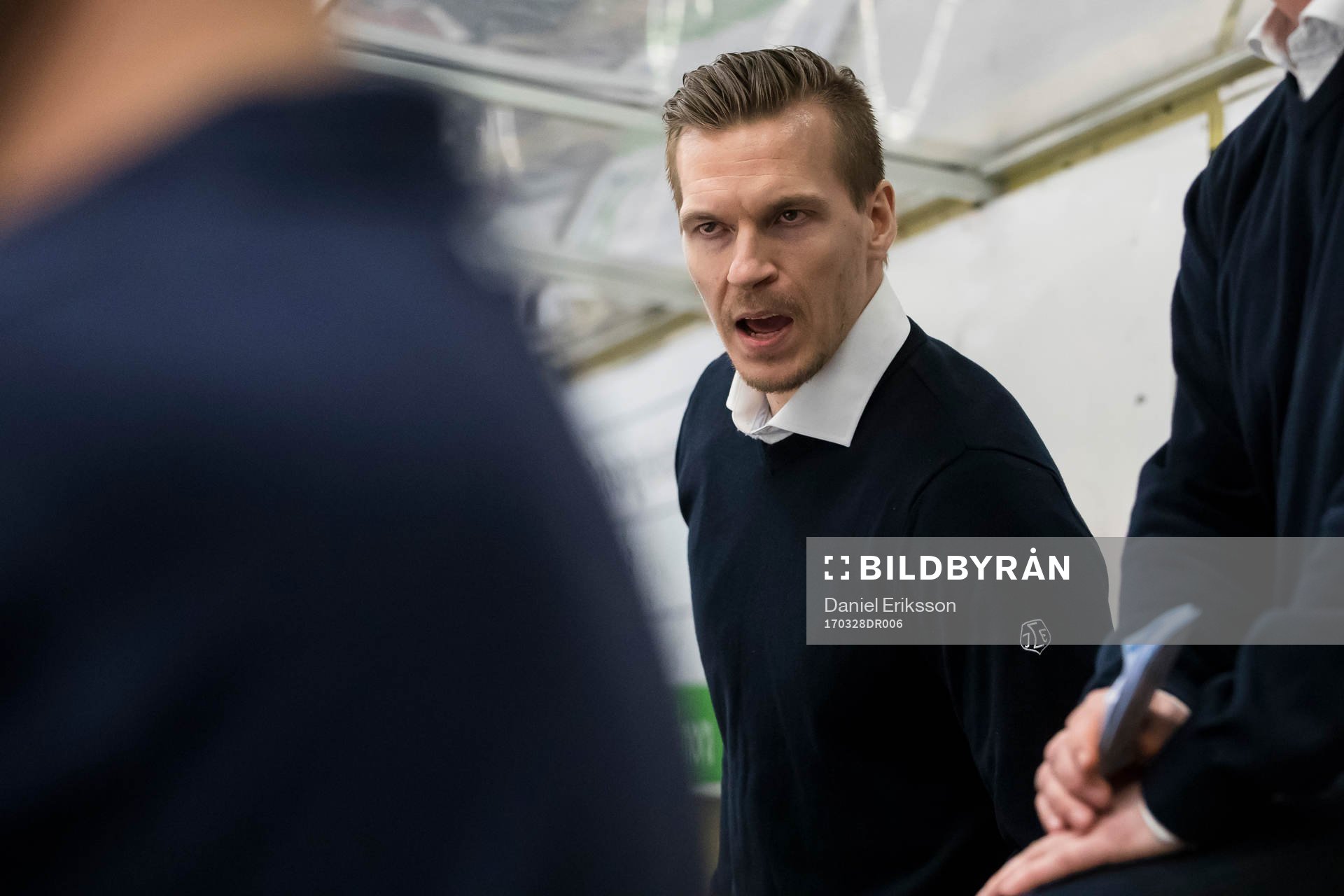 Leksands assisterande tränare Gabriel Karlsson  i