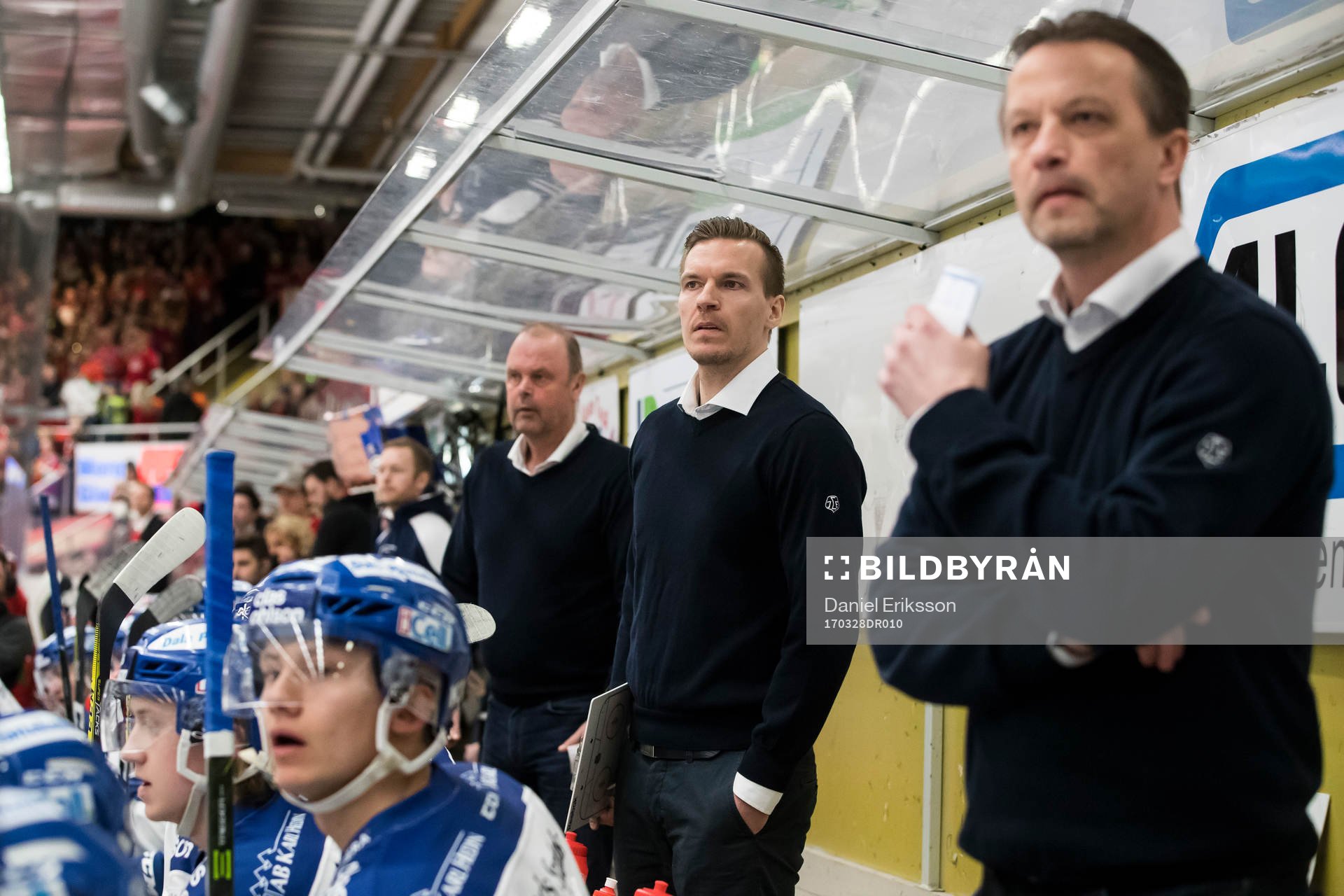 Leksands assisterande tränare Gabriel Karlsson  i